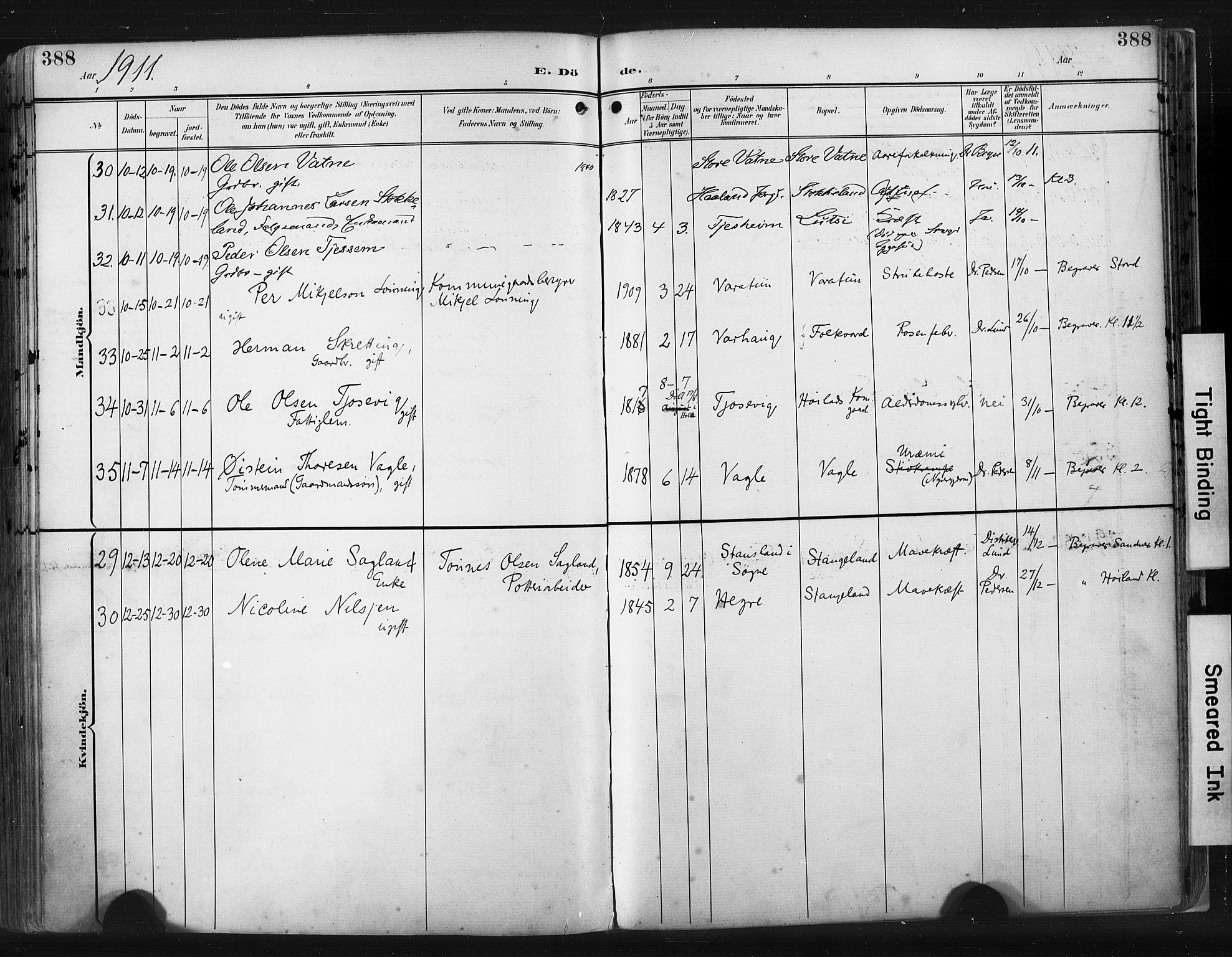 Høyland sokneprestkontor, AV/SAST-A-101799/001/30BA/L0015: Parish register (official) no. A 14, 1899-1911, p. 388