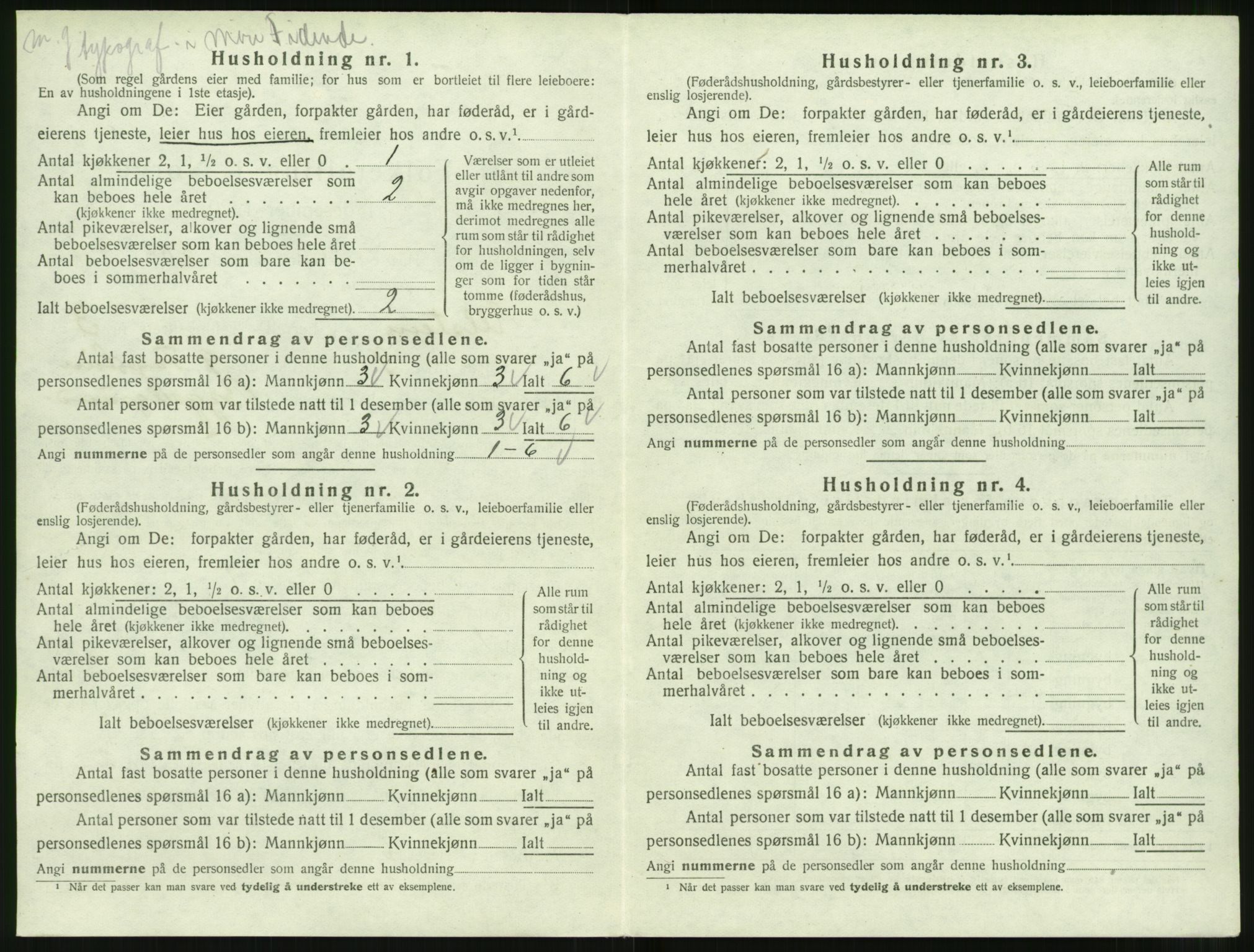 SAT, 1920 census for Ulstein, 1920, p. 271