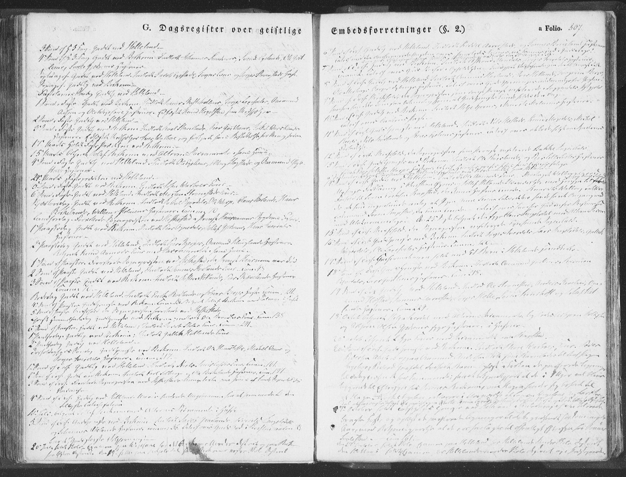 Helleland sokneprestkontor, AV/SAST-A-101810: Parish register (official) no. A 6.2, 1834-1863, p. 507