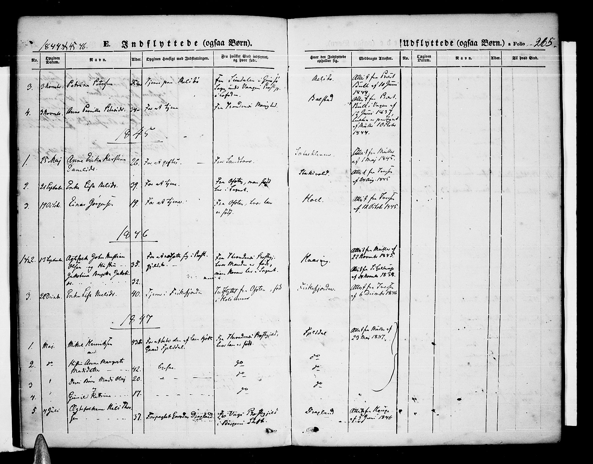 Ministerialprotokoller, klokkerbøker og fødselsregistre - Nordland, AV/SAT-A-1459/865/L0929: Parish register (copy) no. 865C01, 1840-1866, p. 265