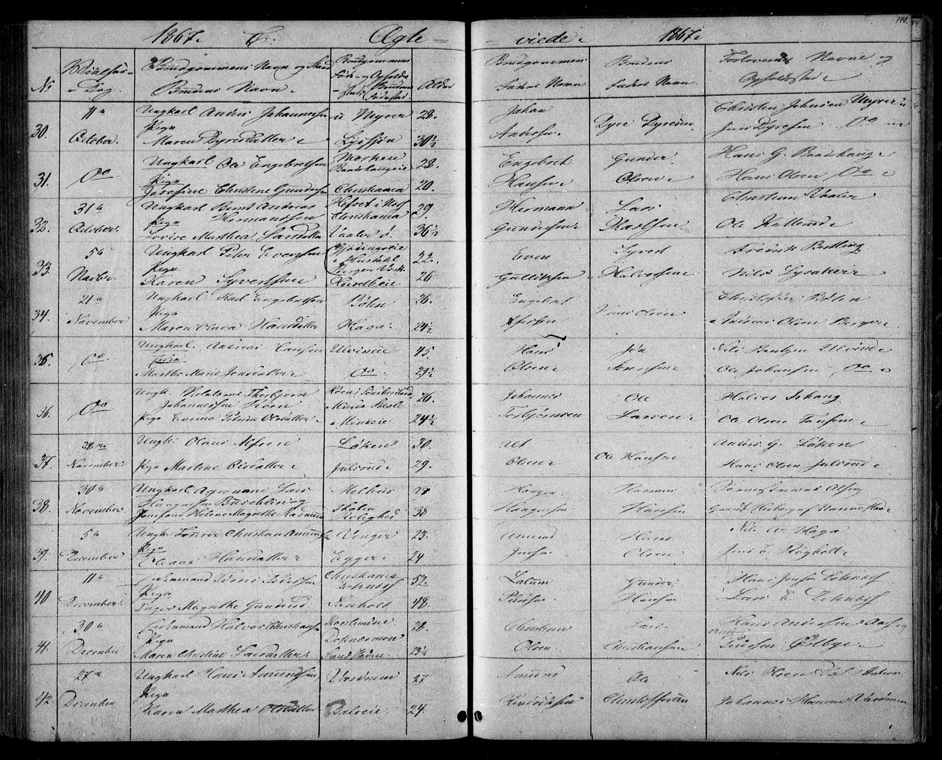 Eidsvoll prestekontor Kirkebøker, AV/SAO-A-10888/G/Ga/L0002: Parish register (copy) no. I 2, 1866-1871, p. 140