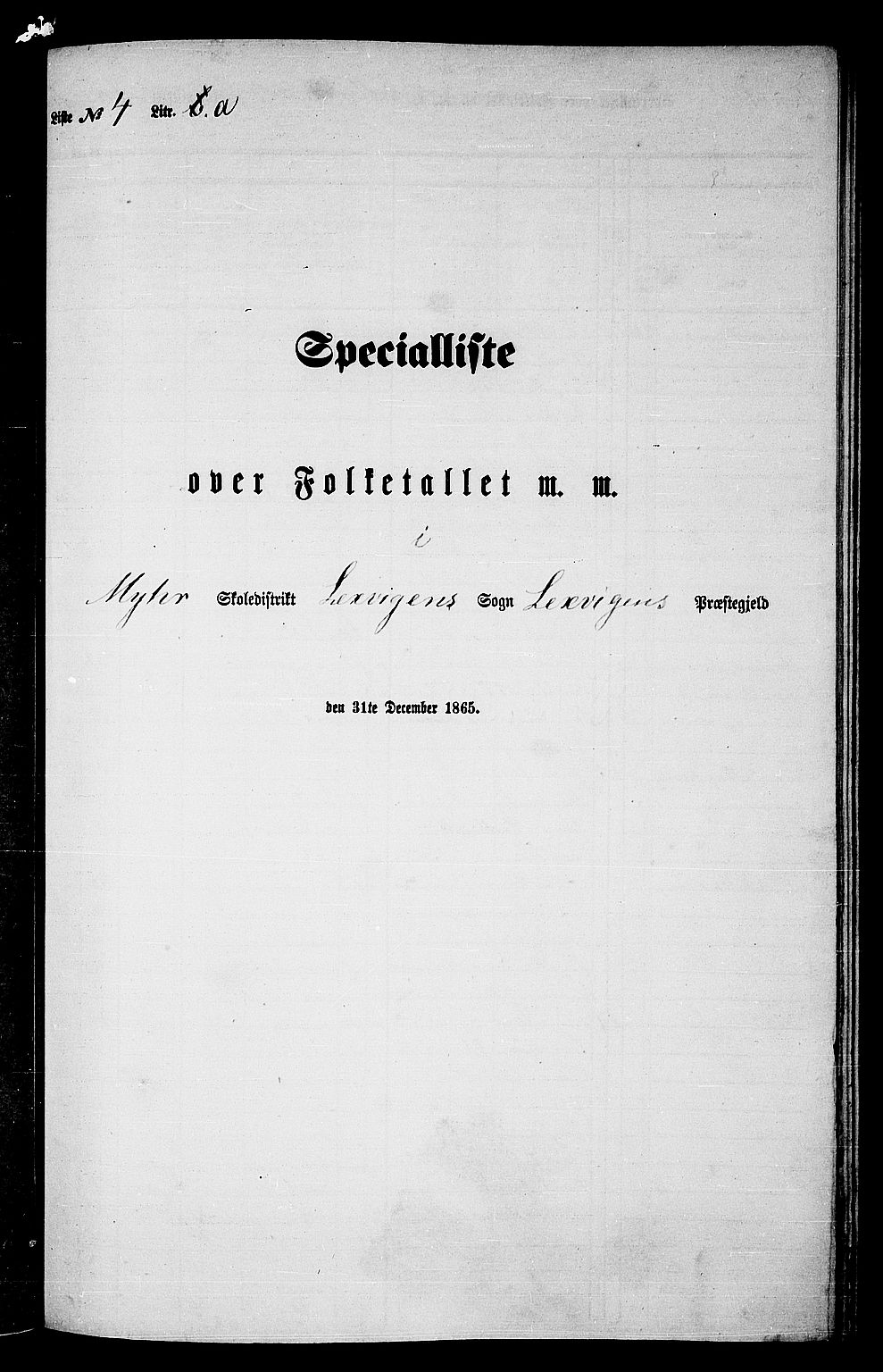 RA, 1865 census for Leksvik, 1865, p. 89