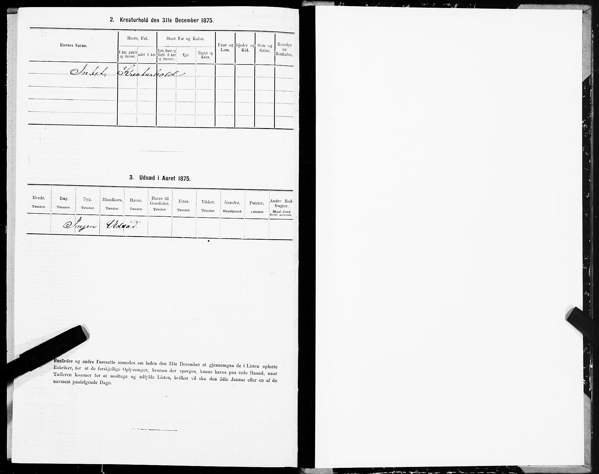 SAT, 1875 census for 1660P Strinda, 1875