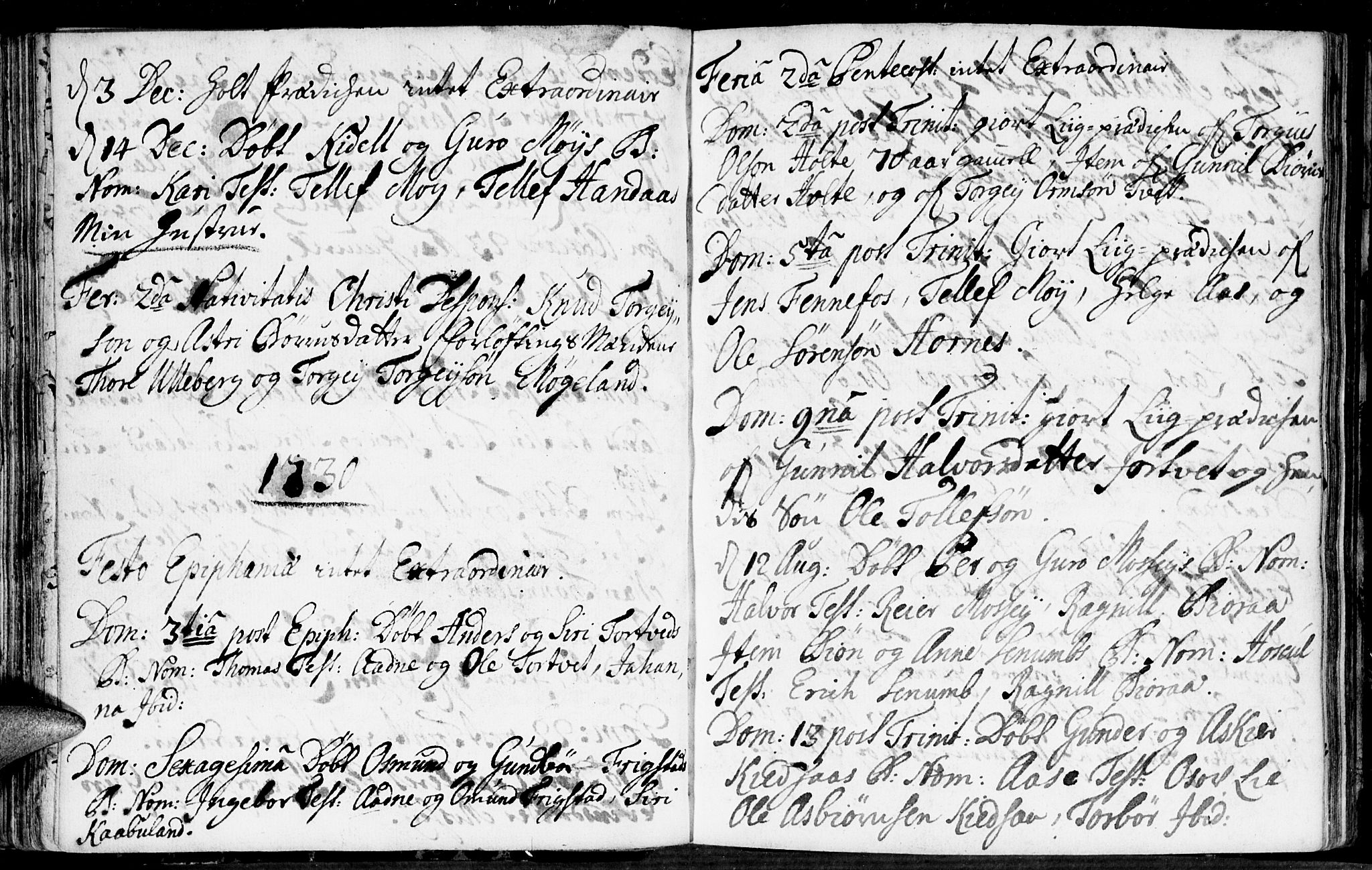 Evje sokneprestkontor, SAK/1111-0008/F/Fa/Fab/L0001: Parish register (official) no. A 1, 1704-1764, p. 94-95