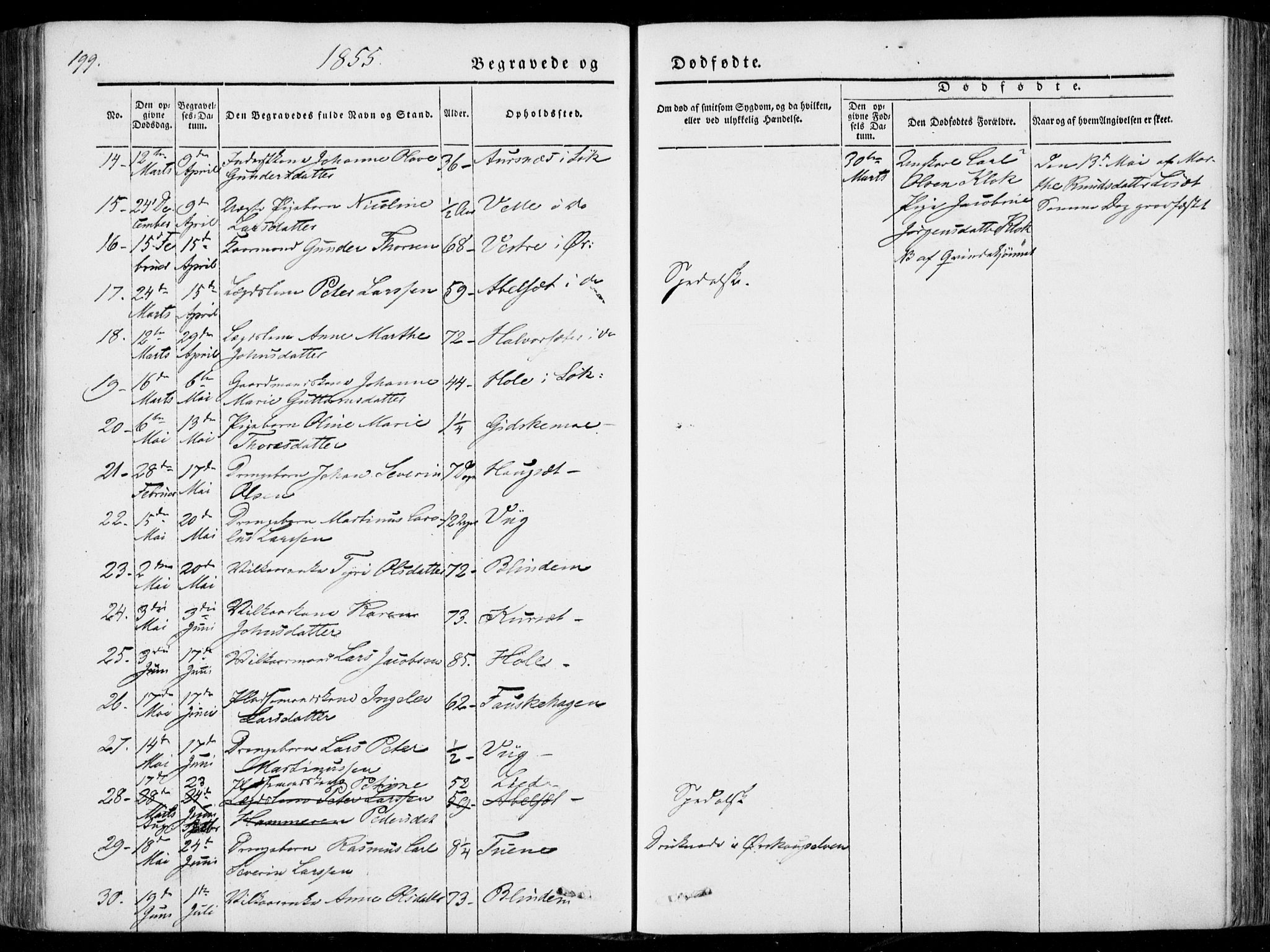 Ministerialprotokoller, klokkerbøker og fødselsregistre - Møre og Romsdal, AV/SAT-A-1454/522/L0313: Parish register (official) no. 522A08, 1852-1862, p. 199