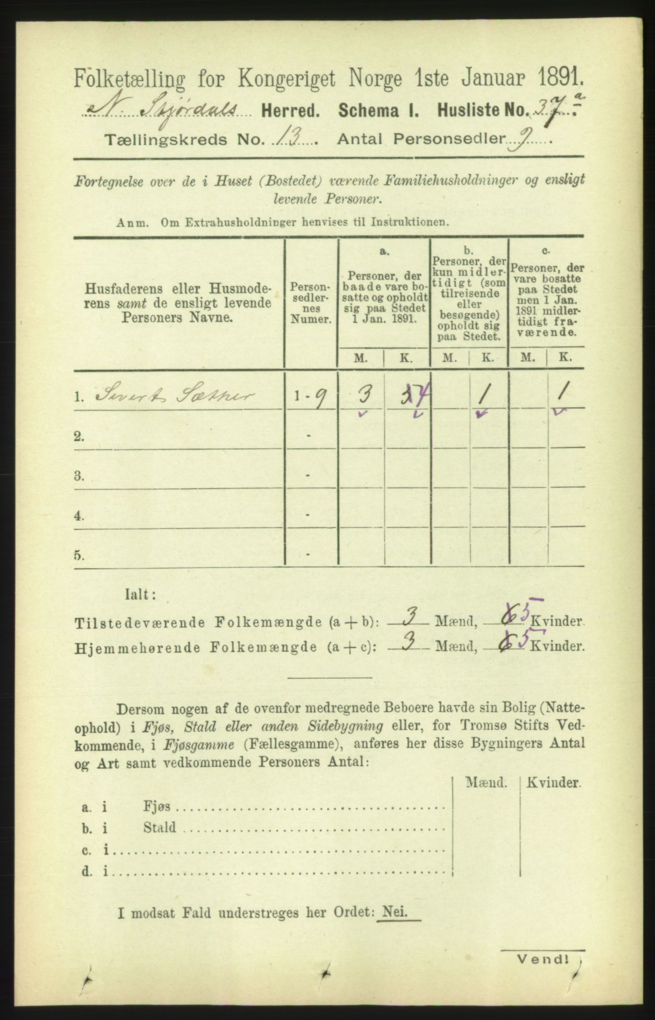 RA, 1891 census for 1714 Nedre Stjørdal, 1891, p. 6212