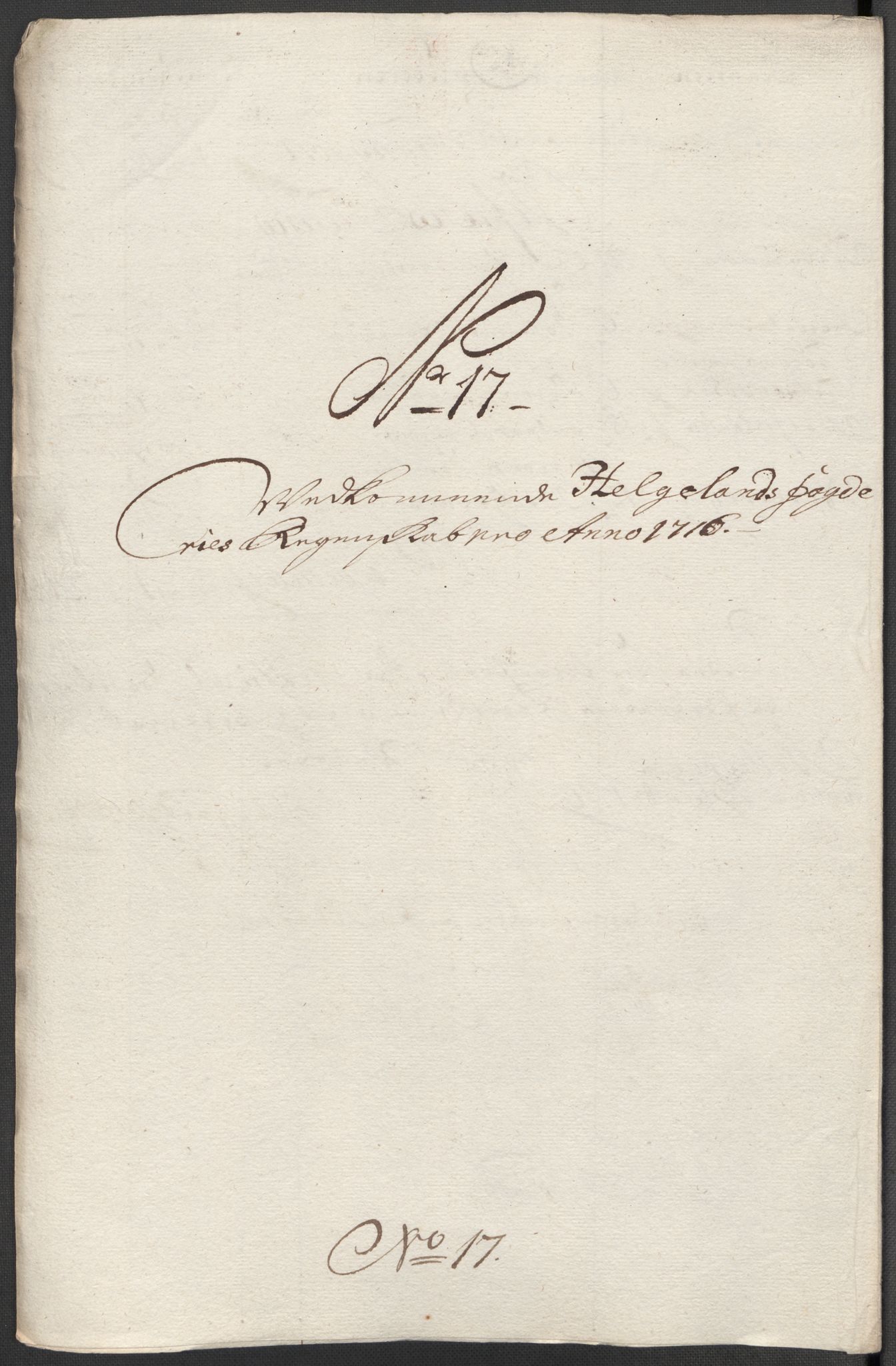 Rentekammeret inntil 1814, Reviderte regnskaper, Fogderegnskap, RA/EA-4092/R65/L4514: Fogderegnskap Helgeland, 1716, p. 209