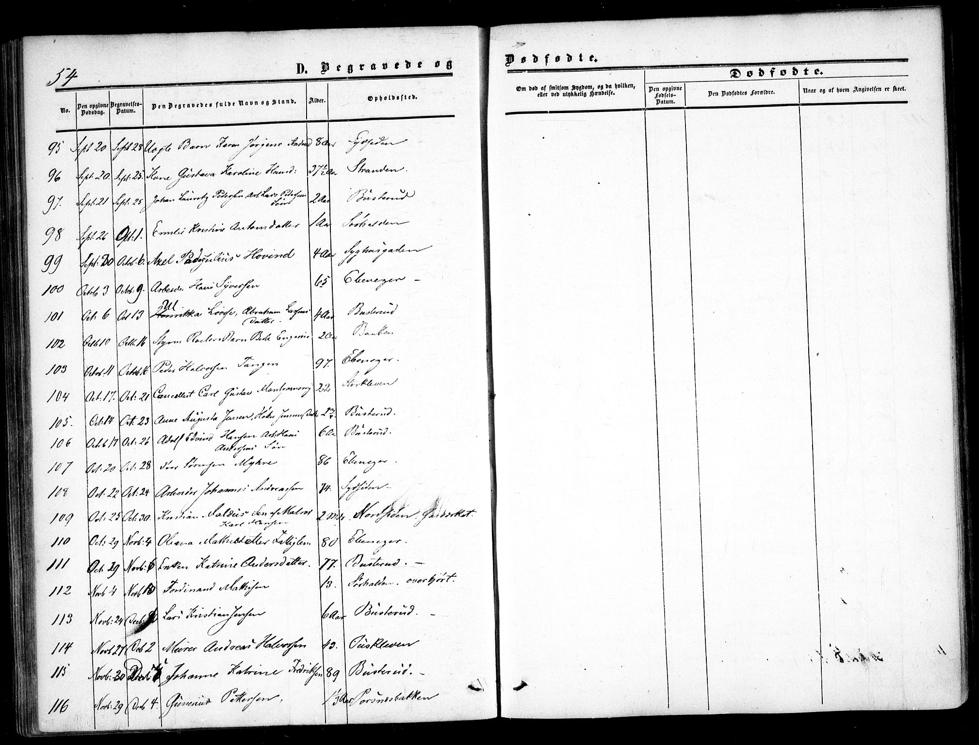 Halden prestekontor Kirkebøker, AV/SAO-A-10909/F/Fa/L0008: Parish register (official) no. I 8, 1857-1865, p. 54