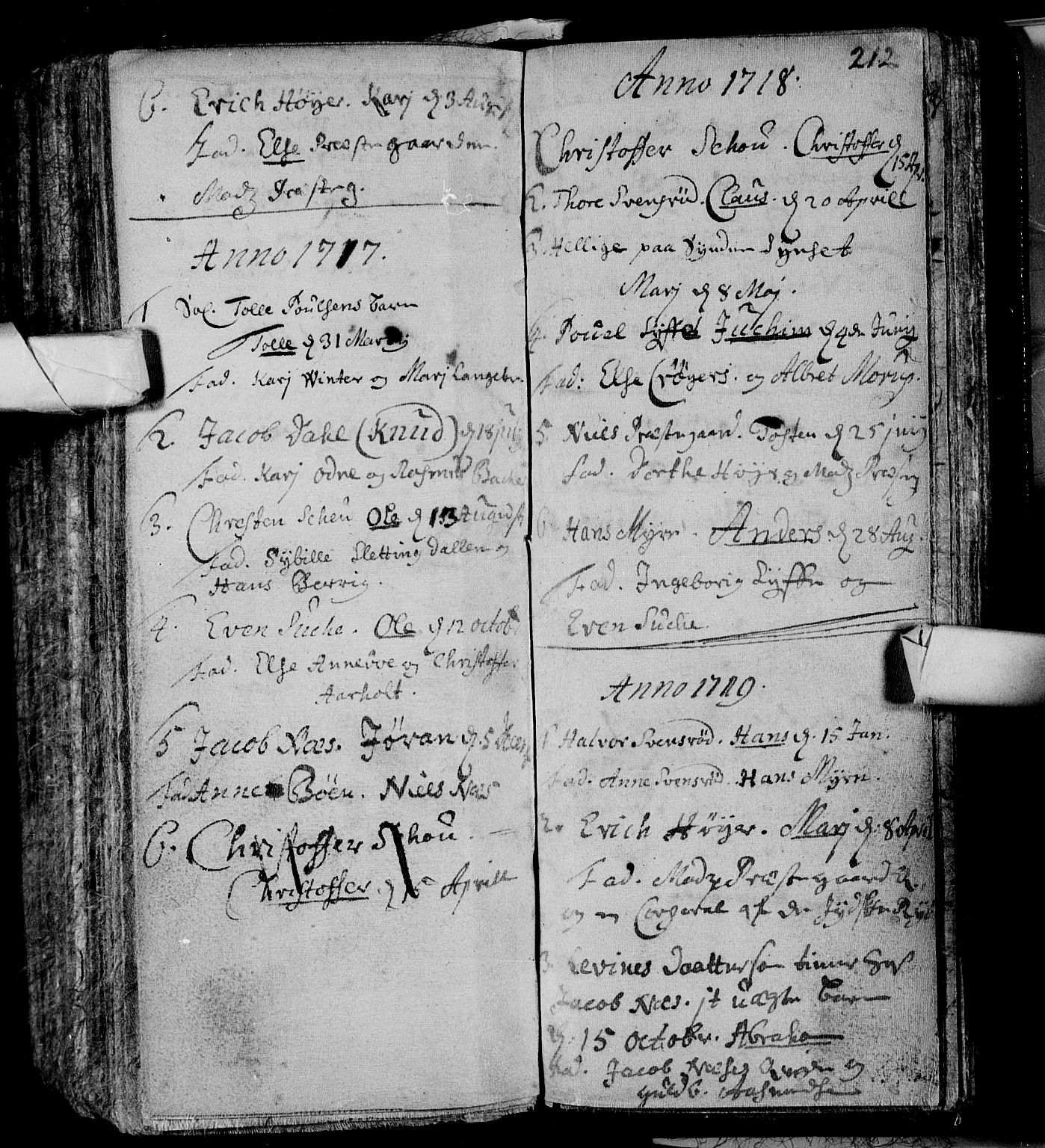 Andebu kirkebøker, SAKO/A-336/F/Fa/L0001: Parish register (official) no. 1 /3, 1623-1738, p. 212