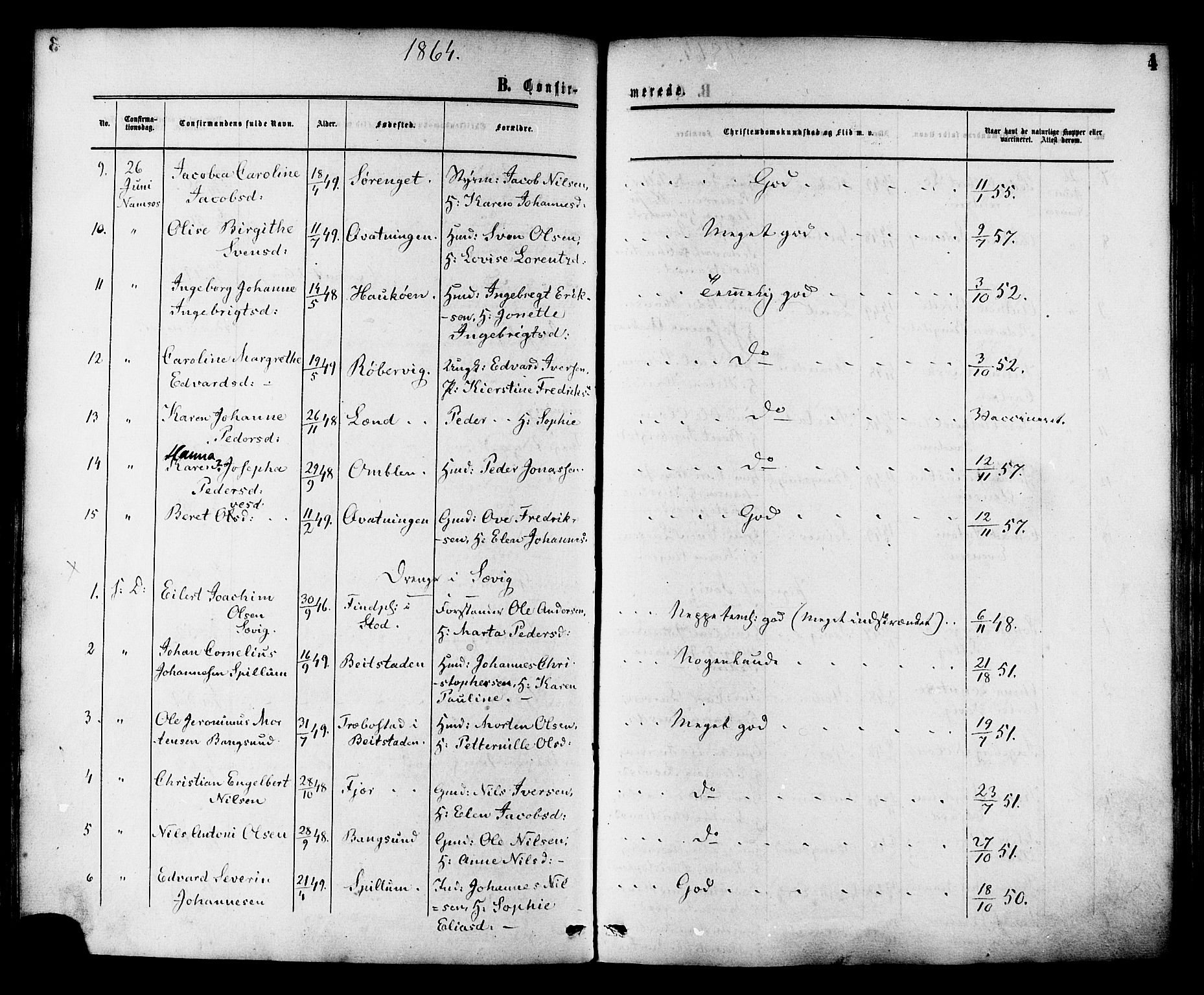 Ministerialprotokoller, klokkerbøker og fødselsregistre - Nord-Trøndelag, AV/SAT-A-1458/764/L0553: Parish register (official) no. 764A08, 1858-1880, p. 4