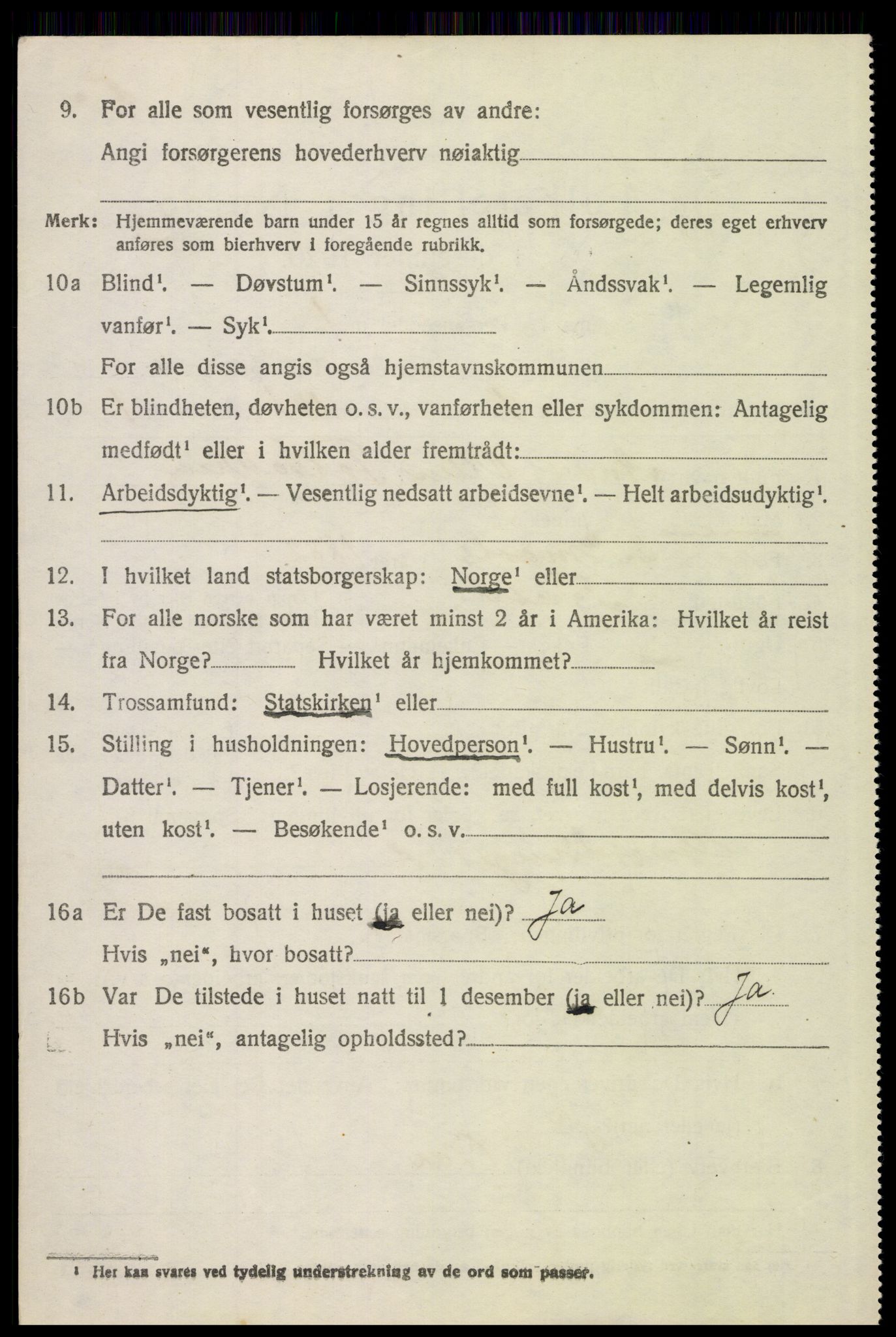 SAH, 1920 census for Tynset, 1920, p. 8027