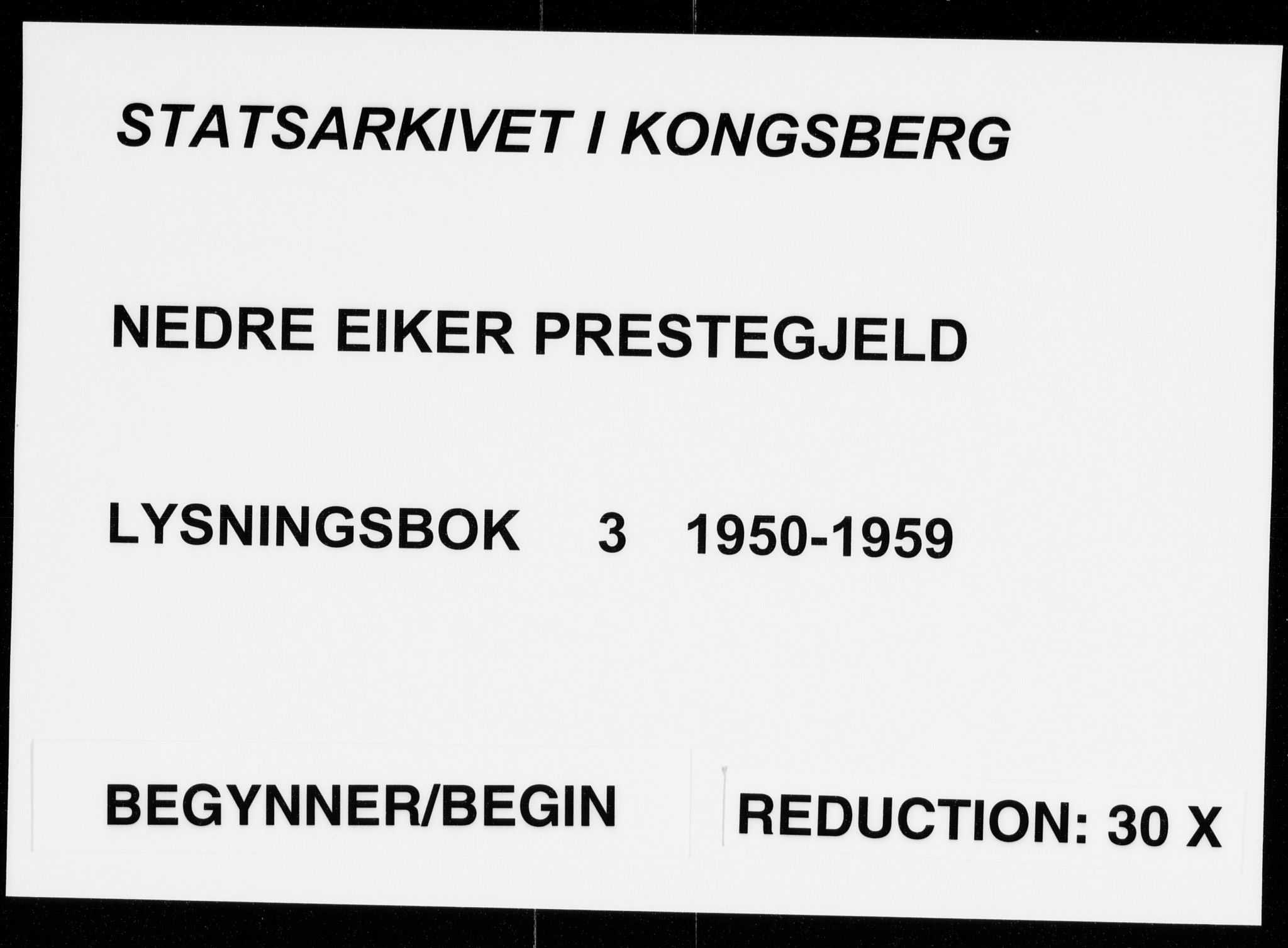 Nedre Eiker kirkebøker, SAKO/A-612/H/Ha/L0003: Banns register no. 3, 1950-1959