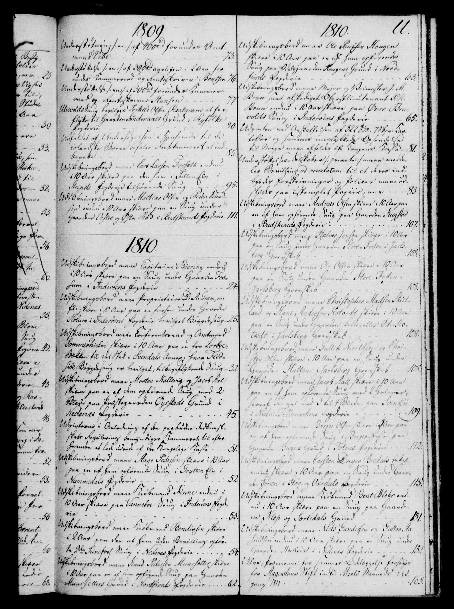 Rentekammeret, Kammerkanselliet, RA/EA-3111/G/Gf/Gfb/L0016: Register til norske relasjons- og resolusjonsprotokoller (merket RK 52.111), 1801-1814, p. 178