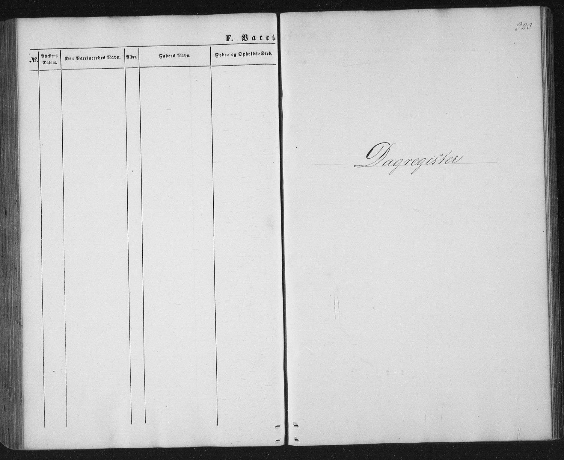 Ministerialprotokoller, klokkerbøker og fødselsregistre - Nordland, SAT/A-1459/859/L0844: Parish register (official) no. 859A04, 1849-1862, p. 323