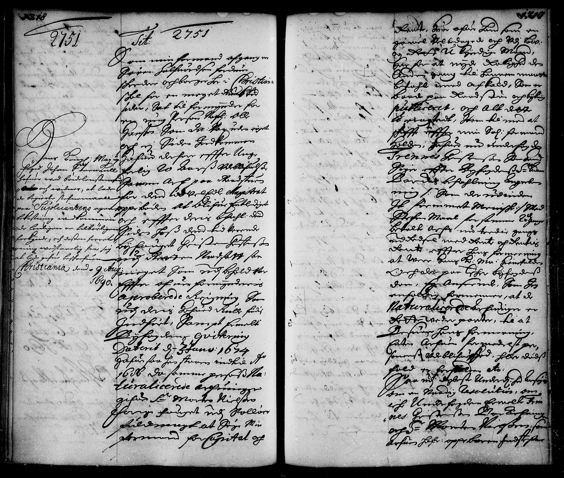 Stattholderembetet 1572-1771, AV/RA-EA-2870/Ae/L0007: Supplikasjons- og resolusjonsprotokoll, 1689-1691, p. 1218-1219