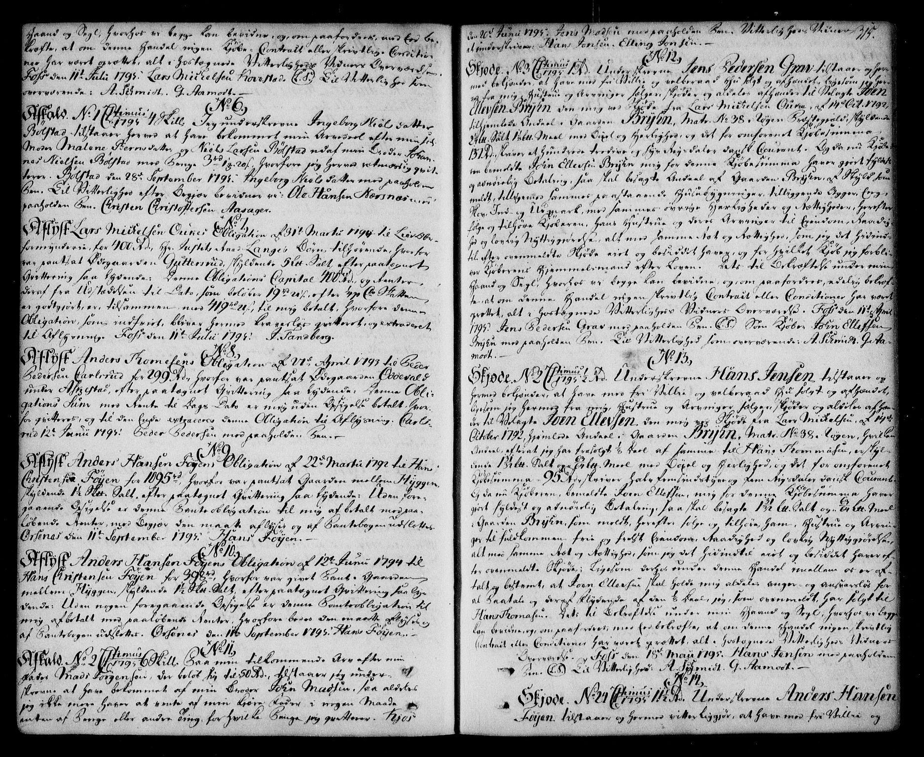 Lier, Røyken og Hurum sorenskriveri, AV/SAKO-A-89/G/Ga/Gaa/L0005: Mortgage book no. V, 1788-1801, p. 315