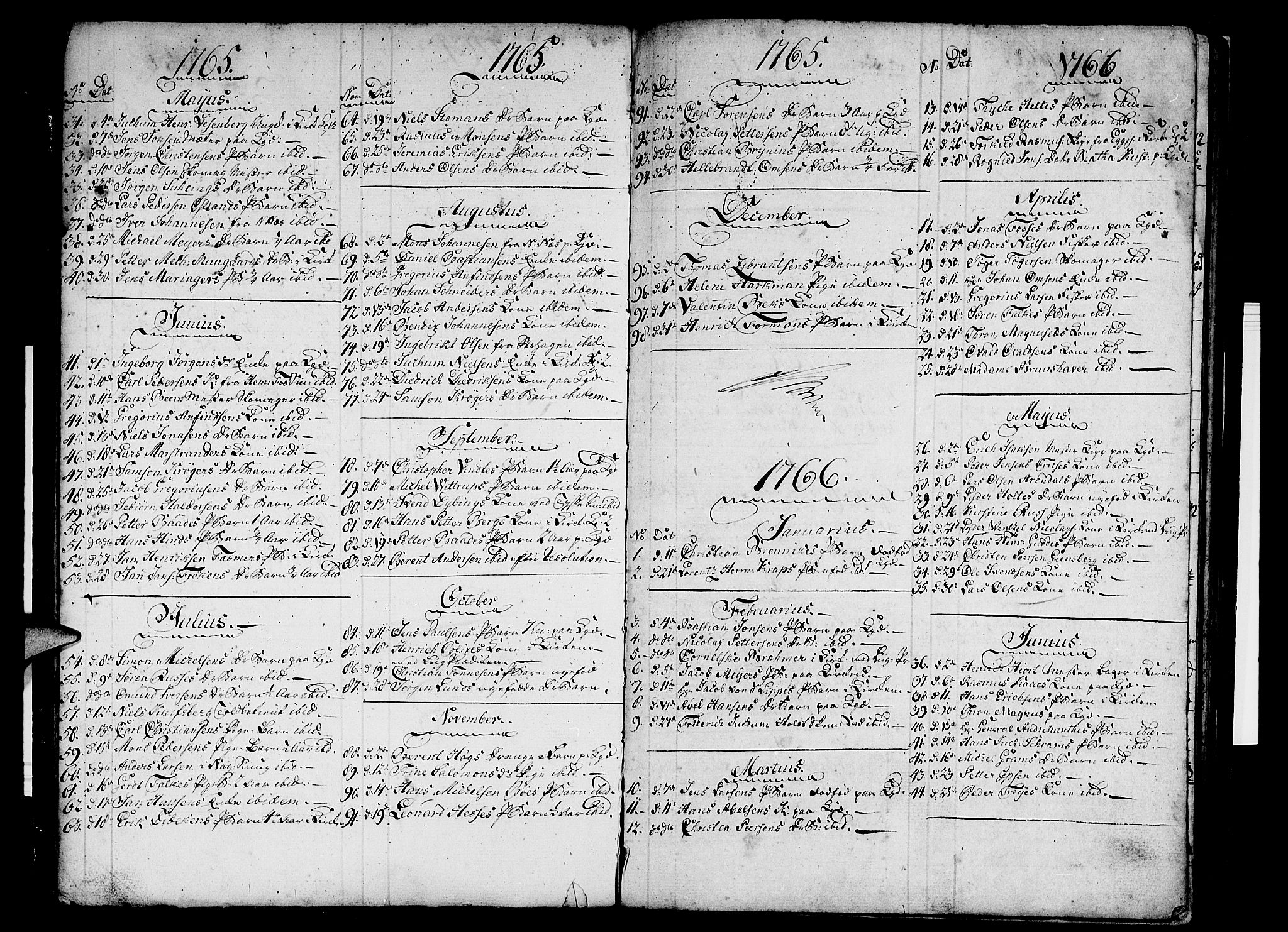 Nykirken Sokneprestembete, SAB/A-77101/H/Haa/L0010: Parish register (official) no. A 10, 1759-1775, p. 36