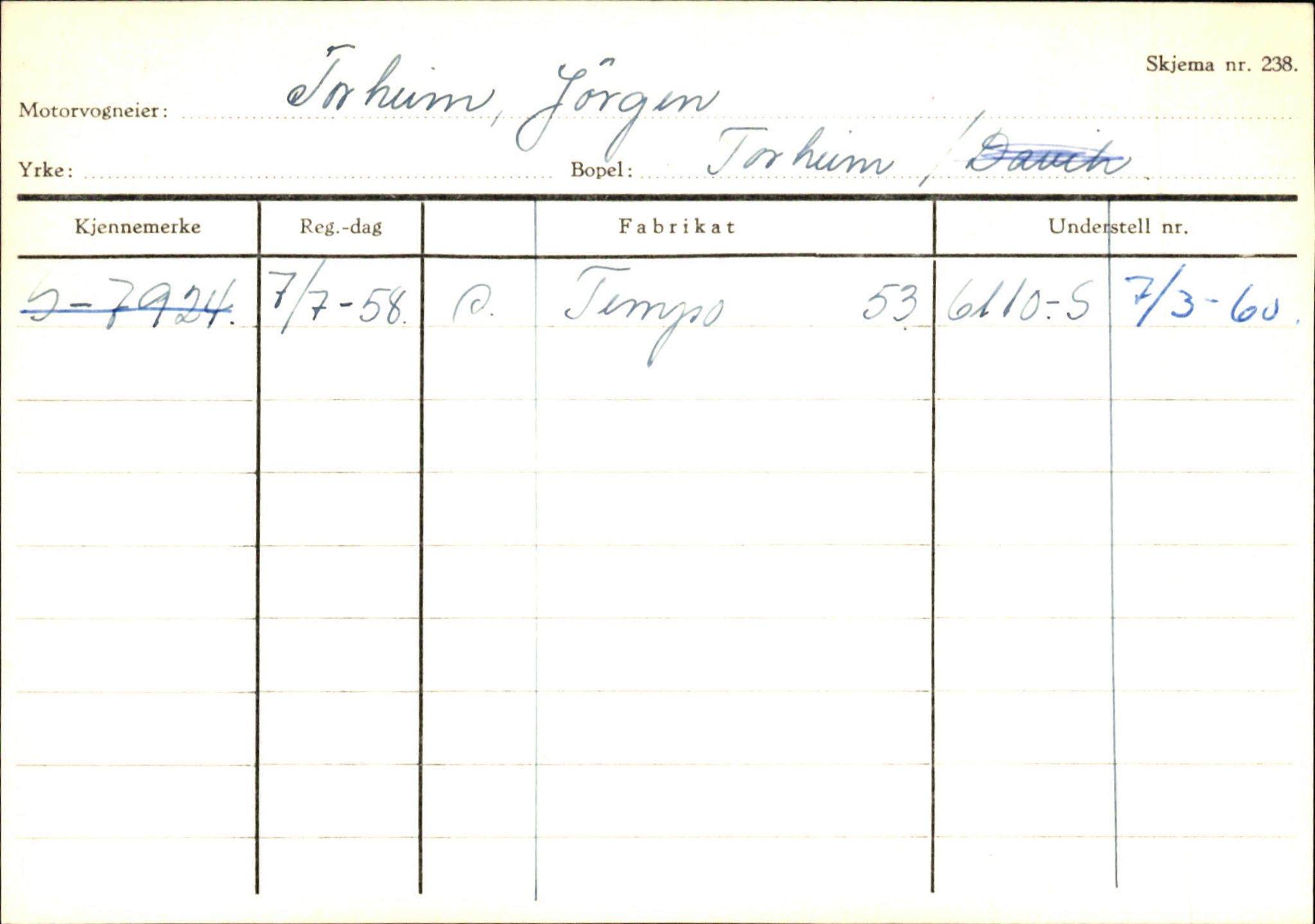 Statens vegvesen, Sogn og Fjordane vegkontor, AV/SAB-A-5301/4/F/L0130: Eigarregister Eid T-Å. Høyanger A-O, 1945-1975, p. 47