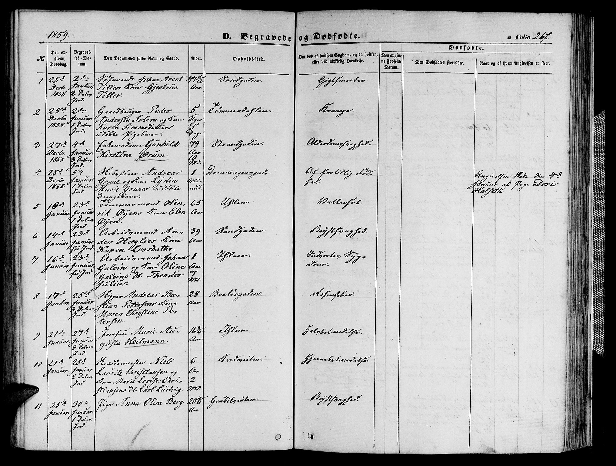 Ministerialprotokoller, klokkerbøker og fødselsregistre - Sør-Trøndelag, SAT/A-1456/602/L0139: Parish register (copy) no. 602C07, 1859-1864, p. 267