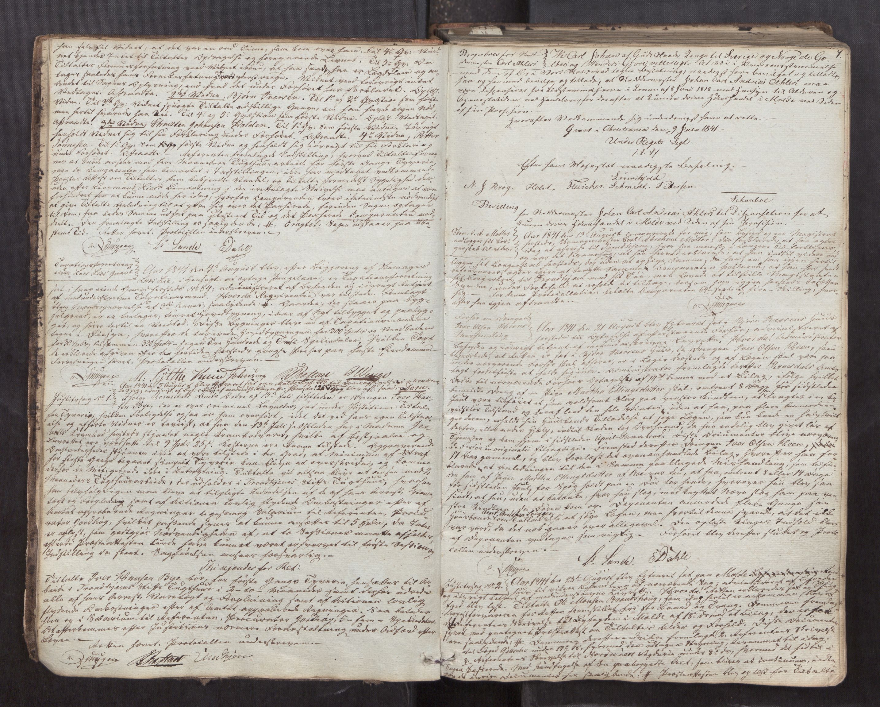 Molde byfogd, AV/SAT-A-0025/1/1A/L0004: Justisprotokoll, 1841-1846, p. 6b-7a