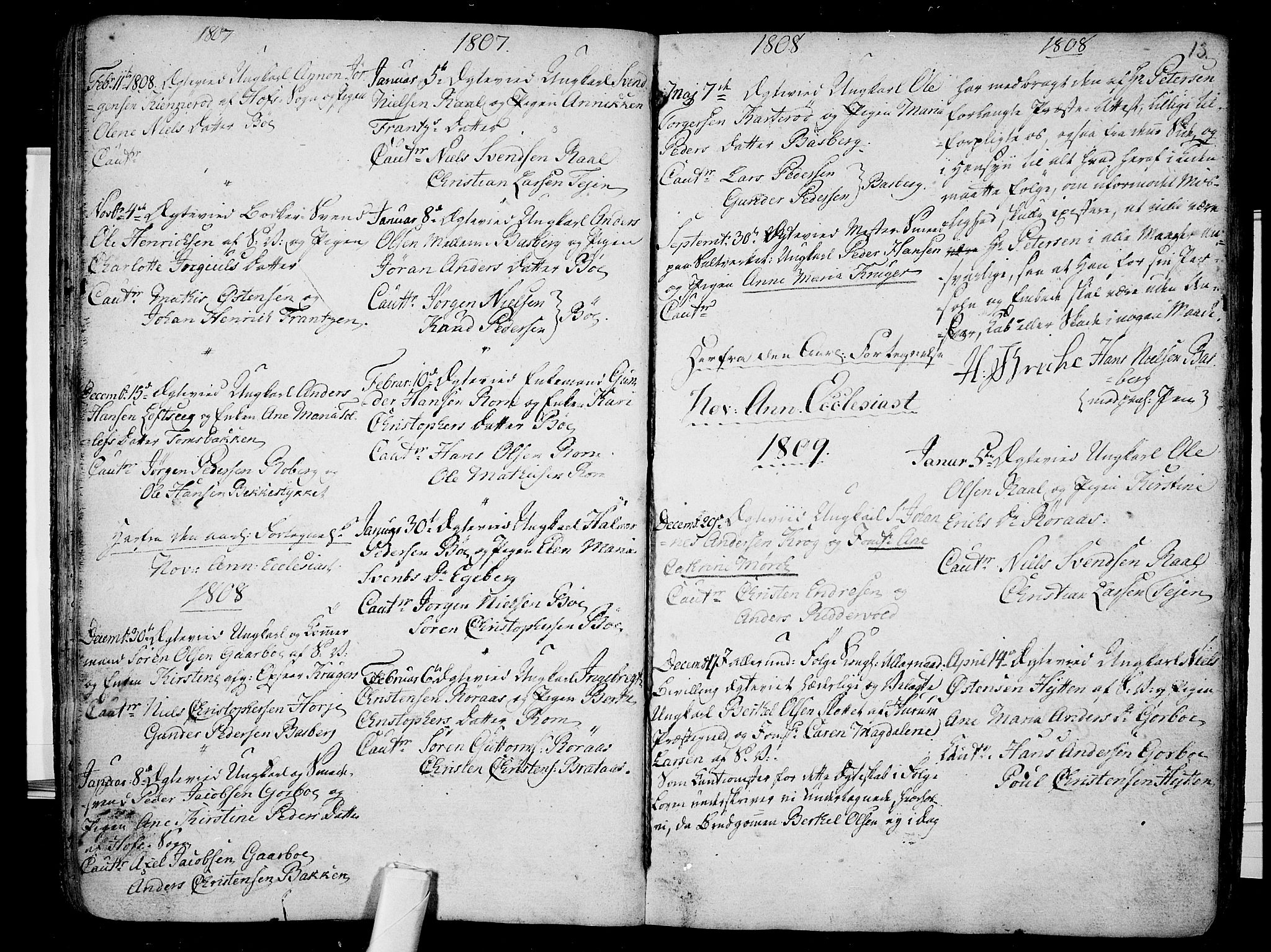 Sem kirkebøker, AV/SAKO-A-5/F/Fb/L0003: Parish register (official) no. II 3, 1792-1814, p. 13