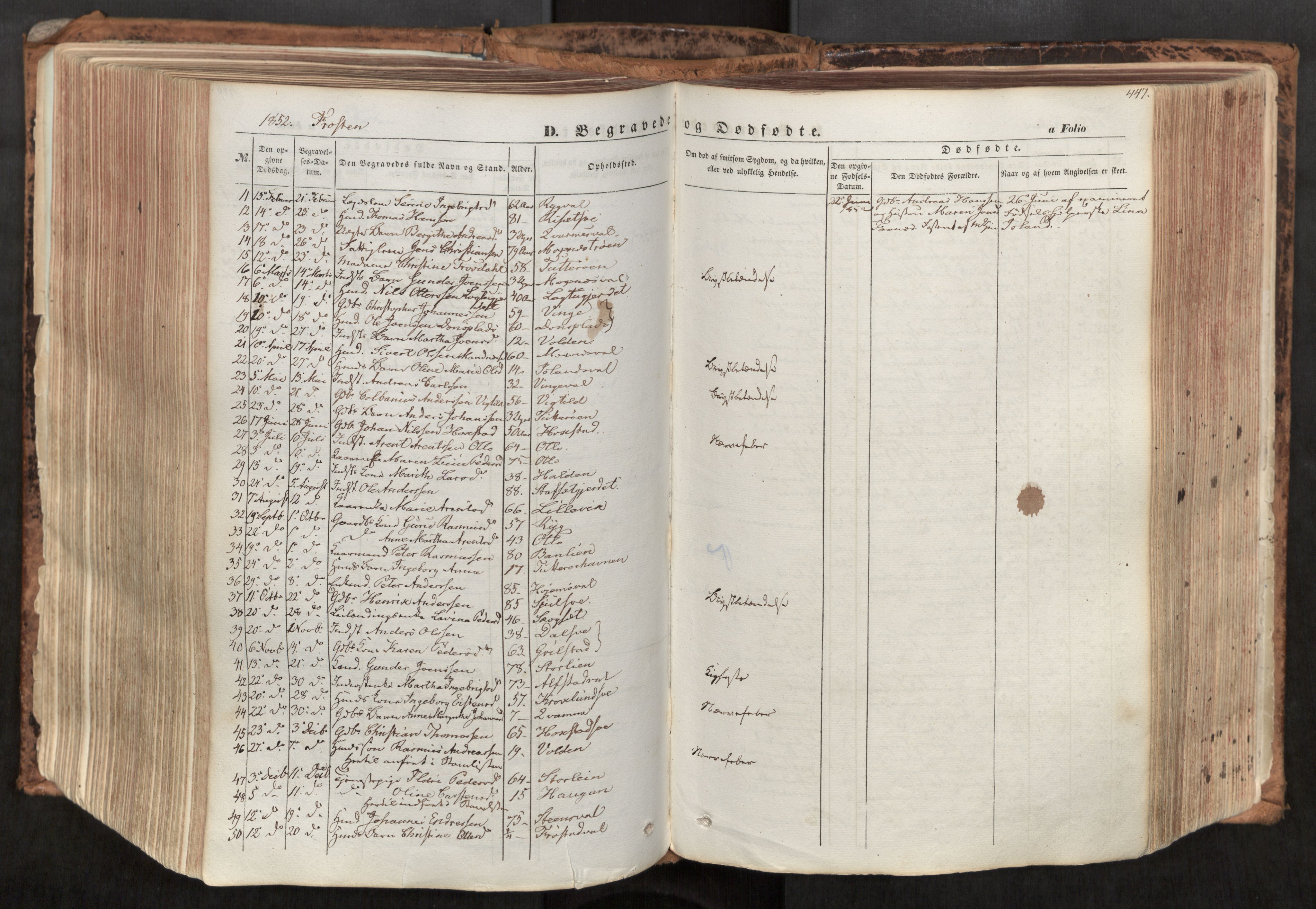 Ministerialprotokoller, klokkerbøker og fødselsregistre - Nord-Trøndelag, AV/SAT-A-1458/713/L0116: Parish register (official) no. 713A07, 1850-1877, p. 447