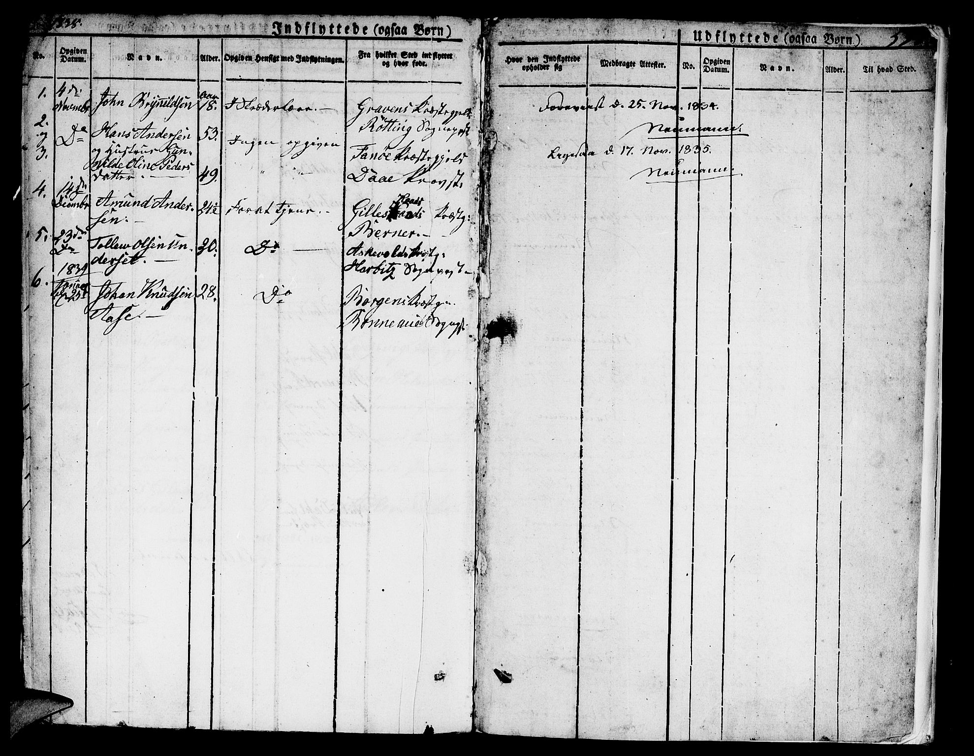 Domkirken sokneprestembete, SAB/A-74801/H/Hab/L0002: Parish register (copy) no. A 2, 1821-1839, p. 597