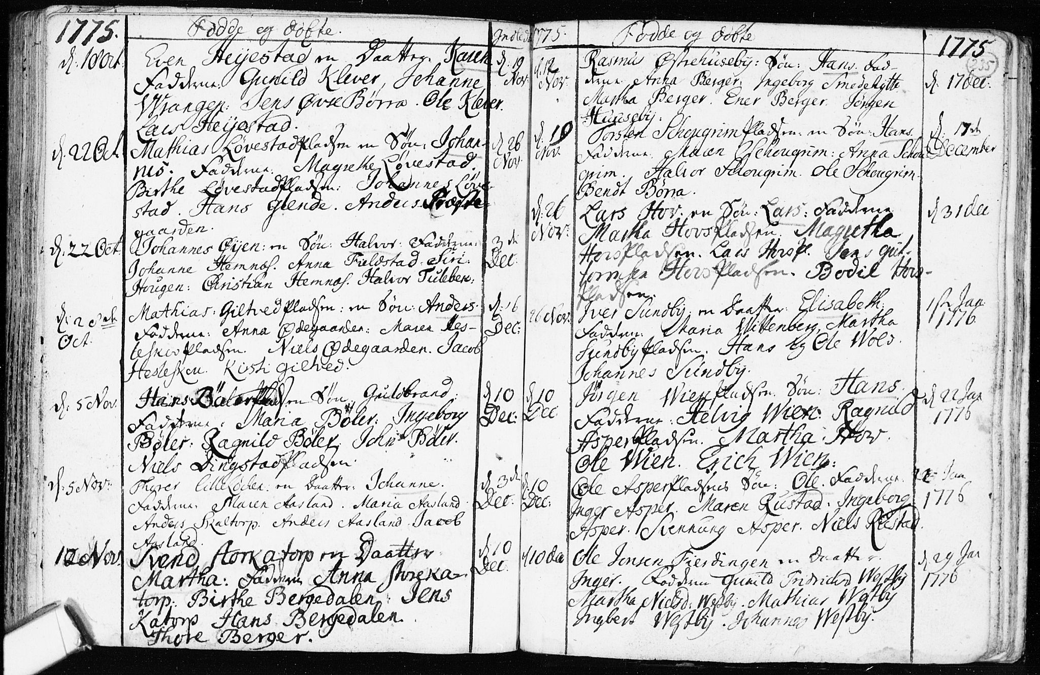 Spydeberg prestekontor Kirkebøker, AV/SAO-A-10924/F/Fa/L0002: Parish register (official) no. I 2, 1739-1780, p. 235