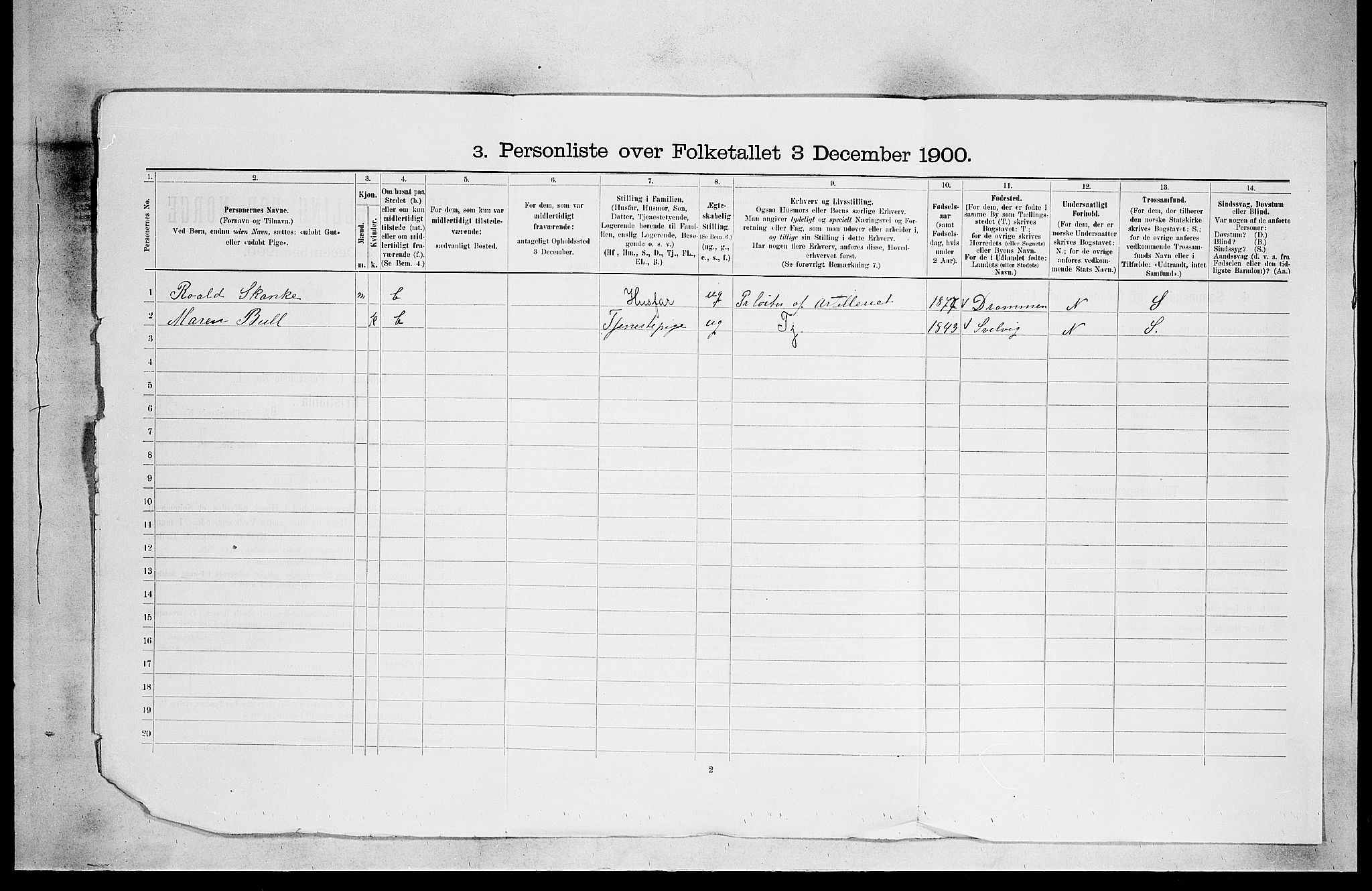 SAO, 1900 census for Kristiania, 1900, p. 8408