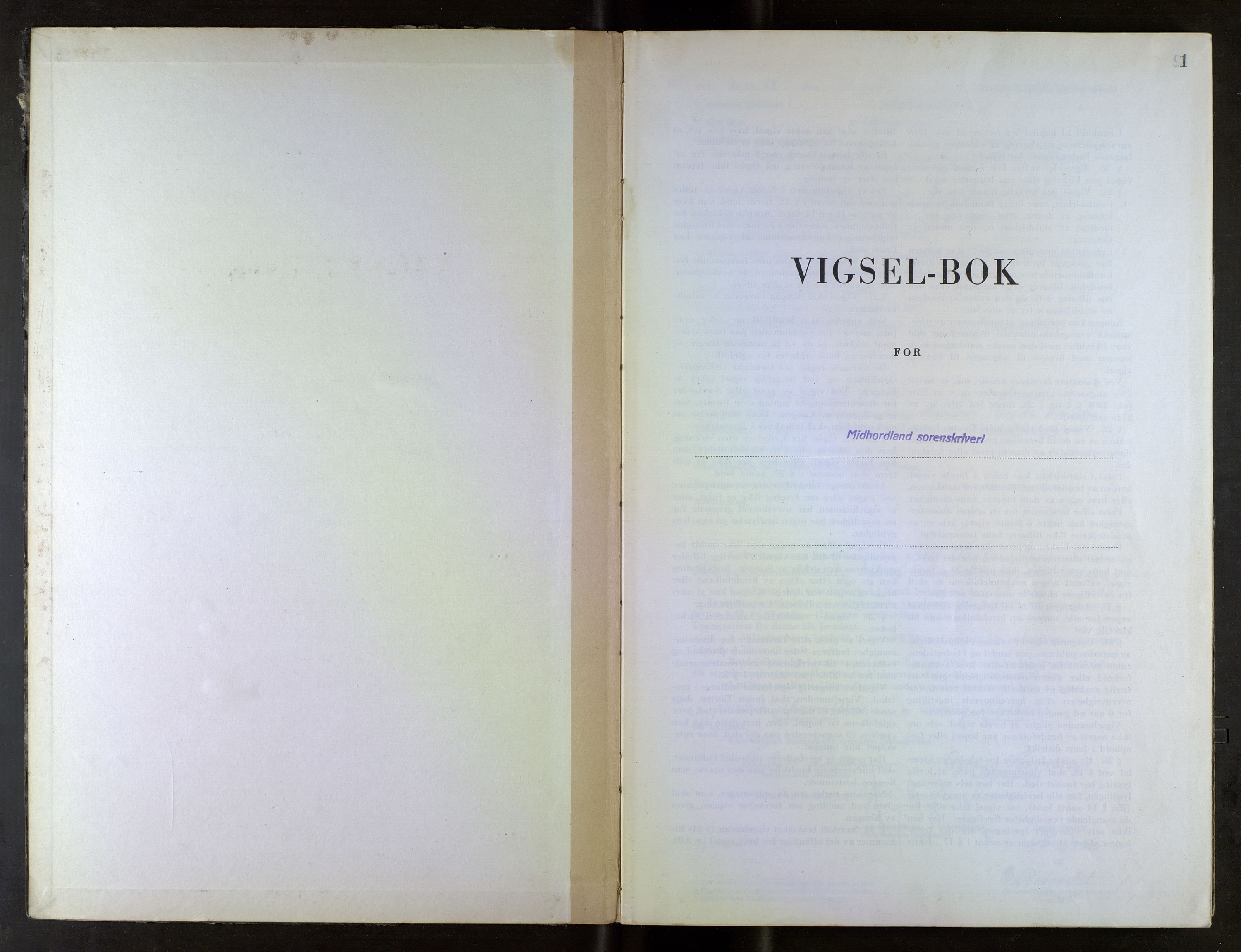 Midhordland sorenskriveri, SAB/A-3001/1/M/Mc/Mca/L0006: Notarialbilag. Vigselbøker, 1944-1945, p. 1