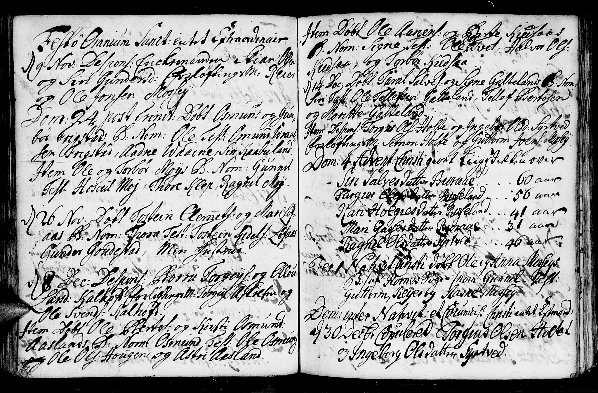 Evje sokneprestkontor, SAK/1111-0008/F/Fa/Faa/L0001: Parish register (official) no. A 1, 1705-1760, p. 108
