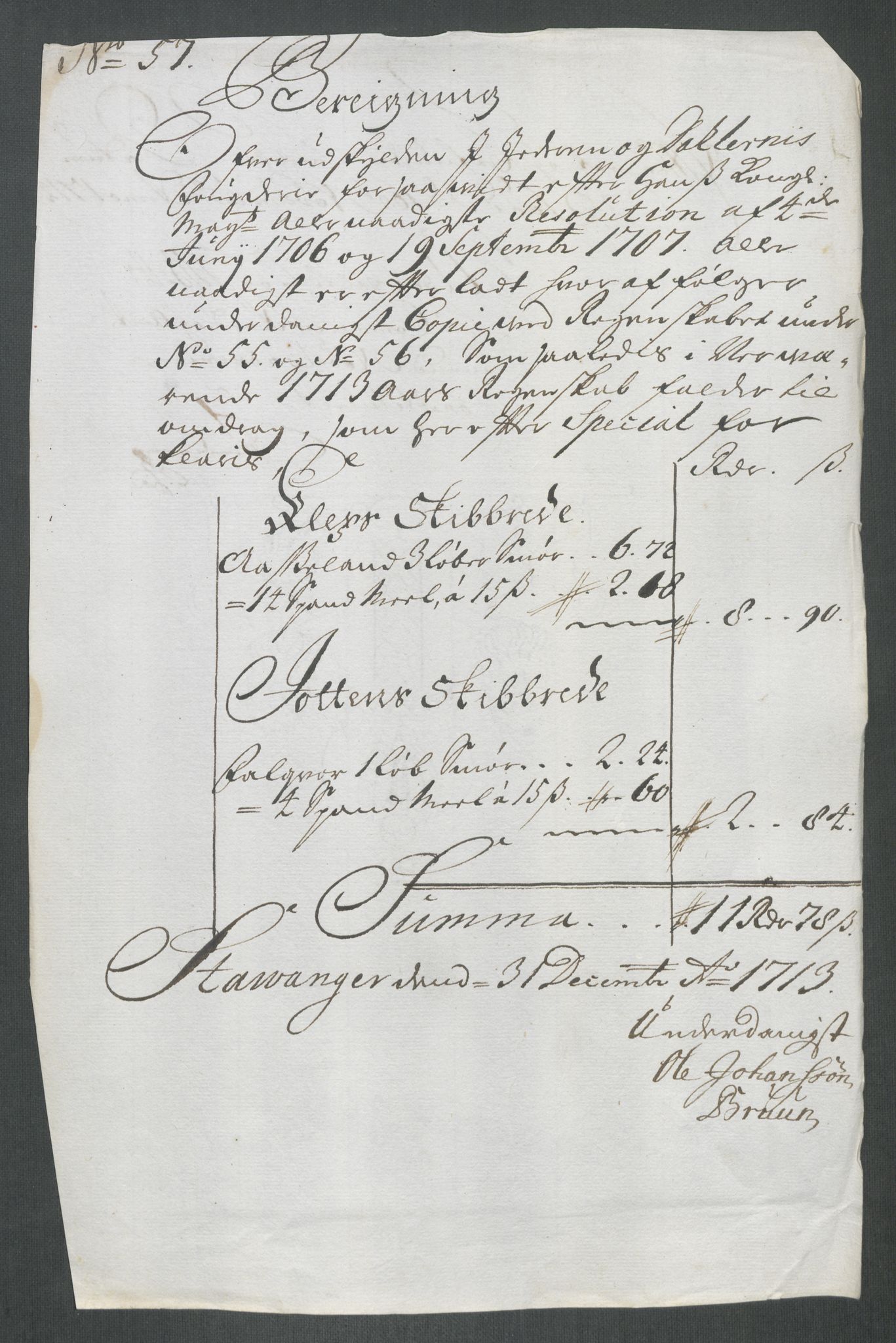 Rentekammeret inntil 1814, Reviderte regnskaper, Fogderegnskap, AV/RA-EA-4092/R46/L2738: Fogderegnskap Jæren og Dalane, 1713-1714, p. 218