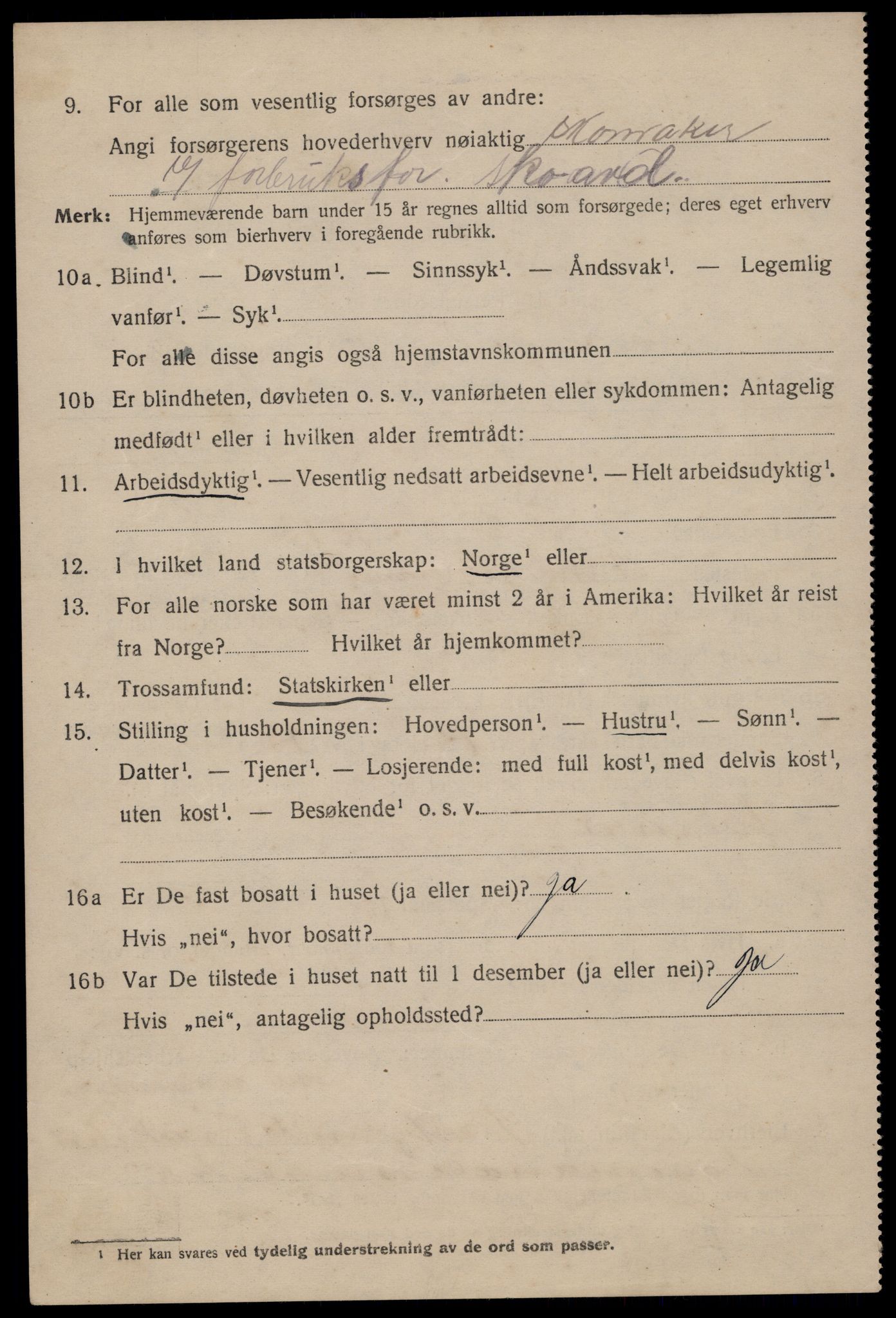 SAST, 1920 census for Stavanger, 1920, p. 44791