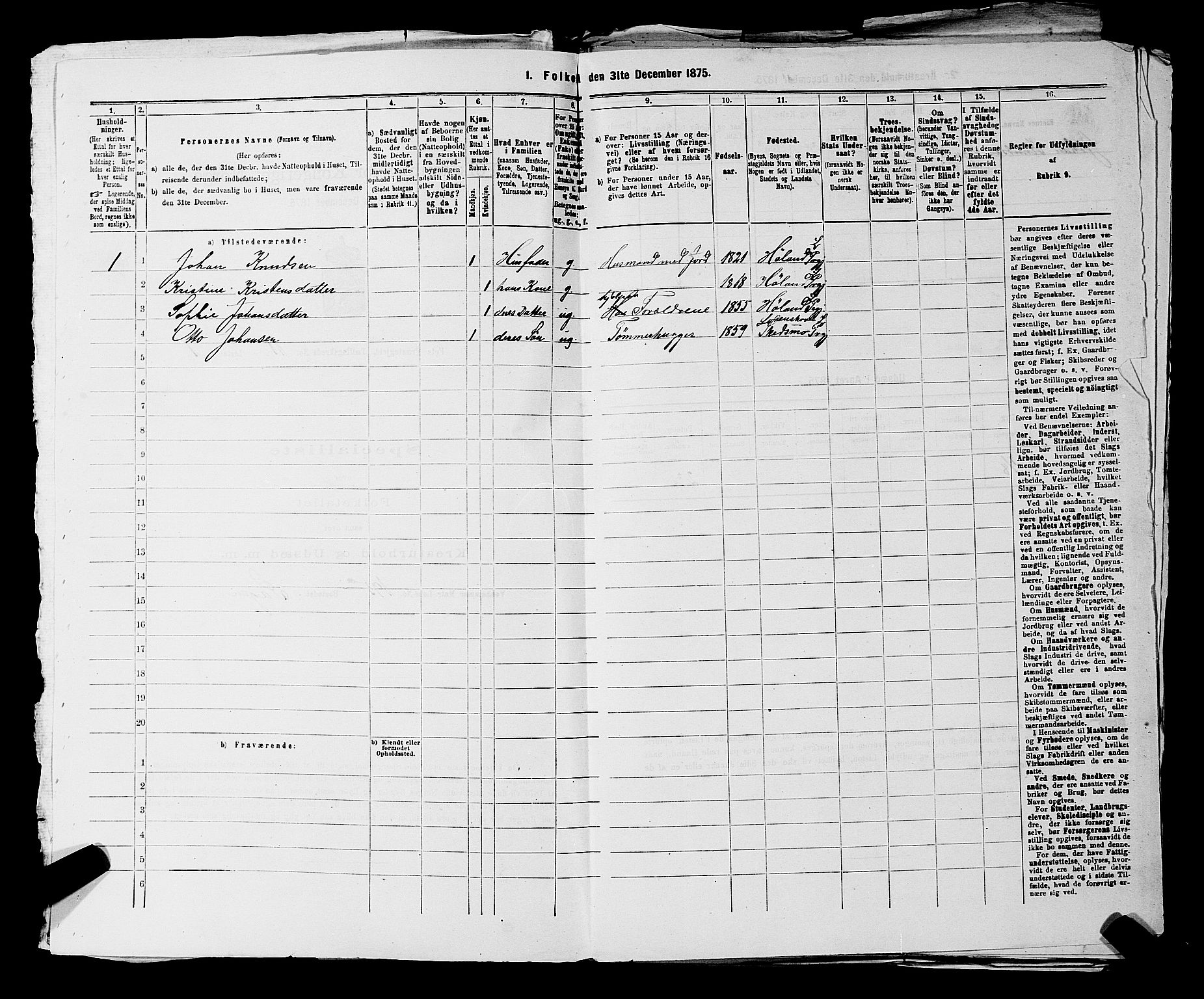 RA, 1875 census for 0227P Fet, 1875, p. 1445