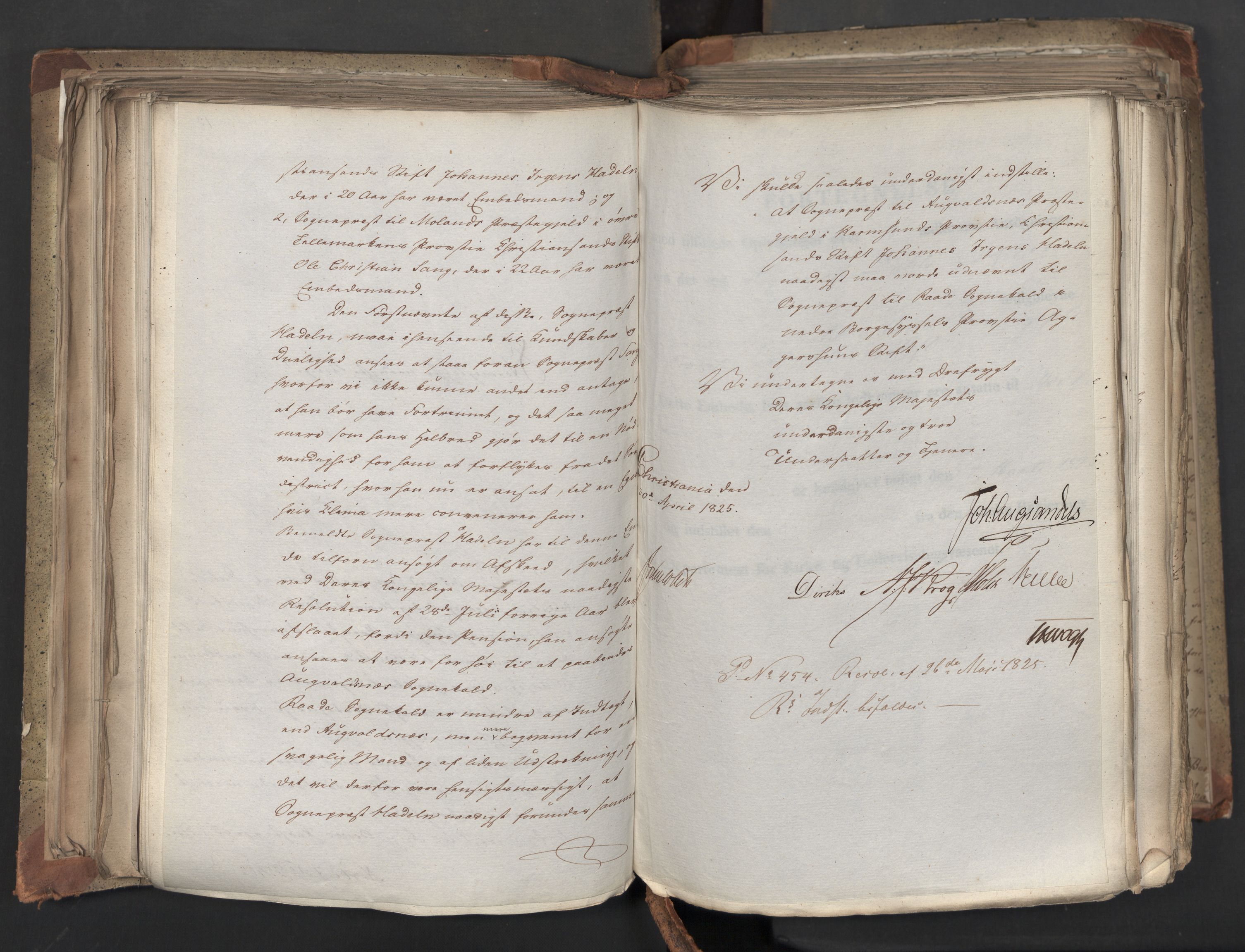 Statsrådsavdelingen i Stockholm, AV/RA-S-1003/D/Da/L0042: Regjeringsinnstillinger nr. 2467-2705, 1825, p. 240