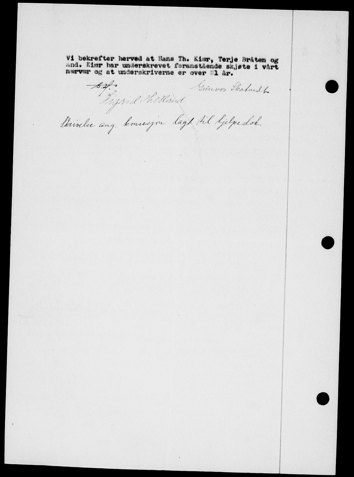 Onsøy sorenskriveri, SAO/A-10474/G/Ga/Gab/L0015: Mortgage book no. II A-15, 1945-1946, Diary no: : 1354/1945