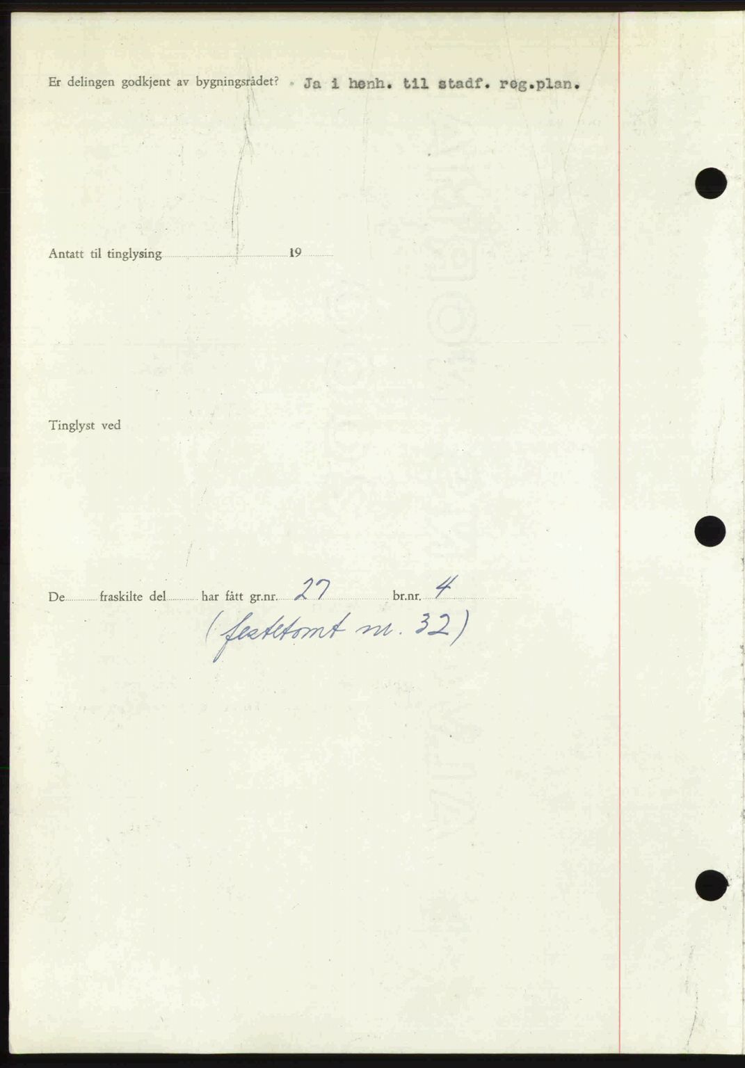 Romsdal sorenskriveri, AV/SAT-A-4149/1/2/2C: Mortgage book no. A27, 1948-1948, Diary no: : 2394/1948