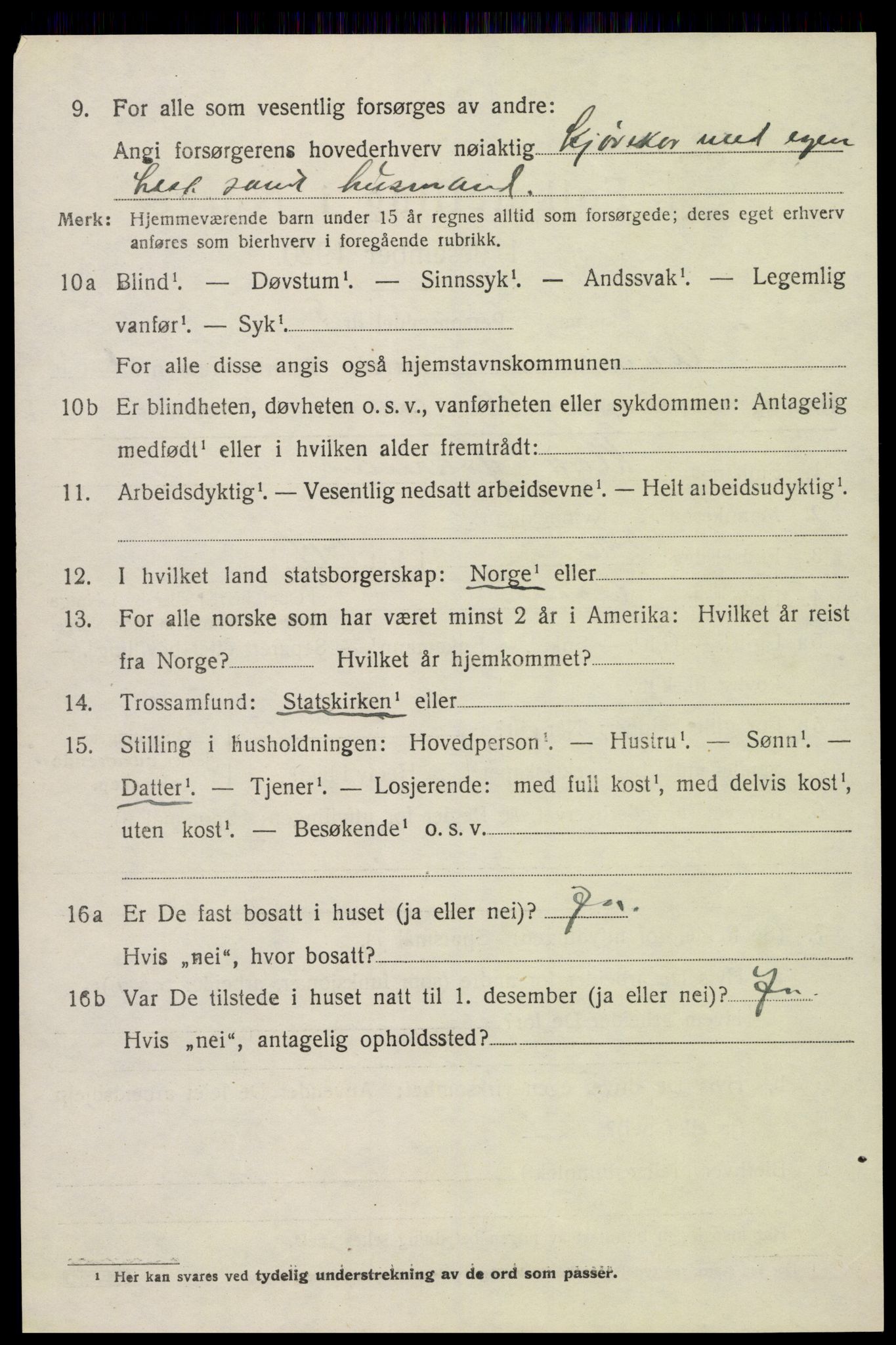 SAK, 1920 census for Åmli, 1920, p. 1248