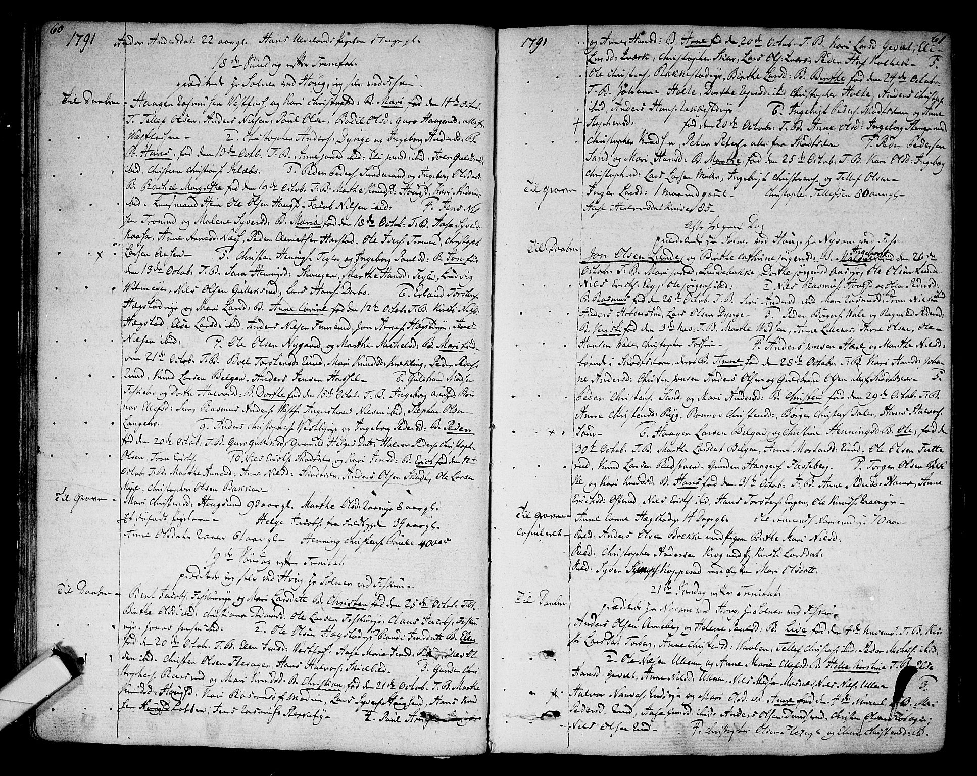 Eiker kirkebøker, SAKO/A-4/F/Fa/L0009: Parish register (official) no. I 9, 1789-1806, p. 60-61