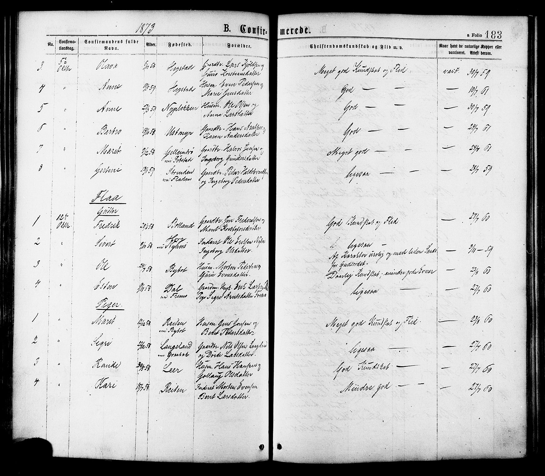 Ministerialprotokoller, klokkerbøker og fødselsregistre - Sør-Trøndelag, SAT/A-1456/691/L1079: Parish register (official) no. 691A11, 1873-1886, p. 183