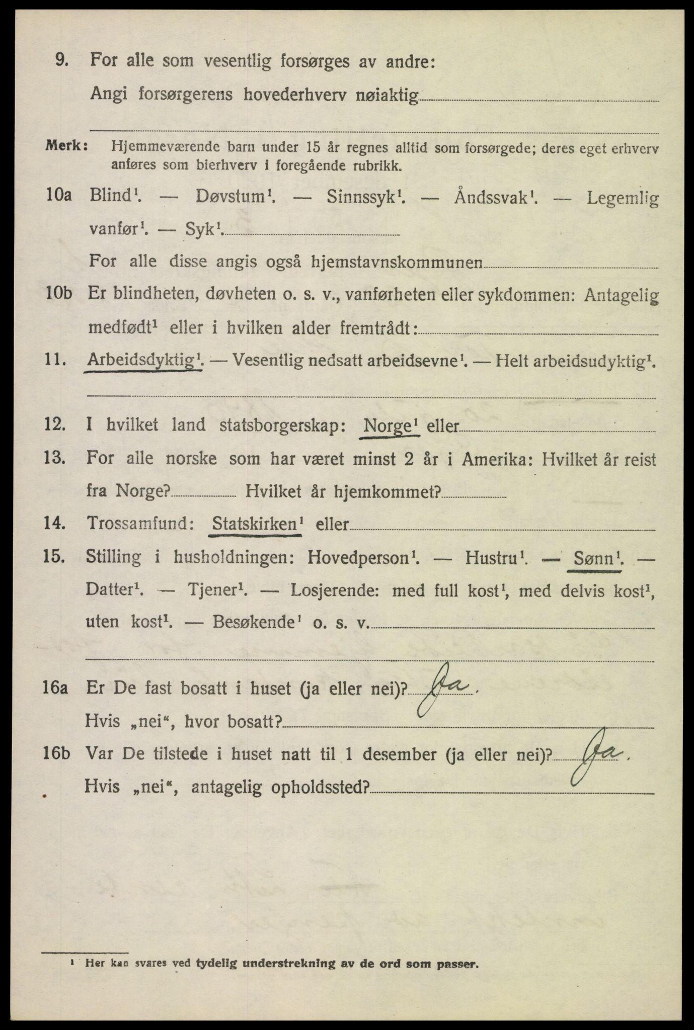 SAH, 1920 census for Øyer, 1920, p. 1532