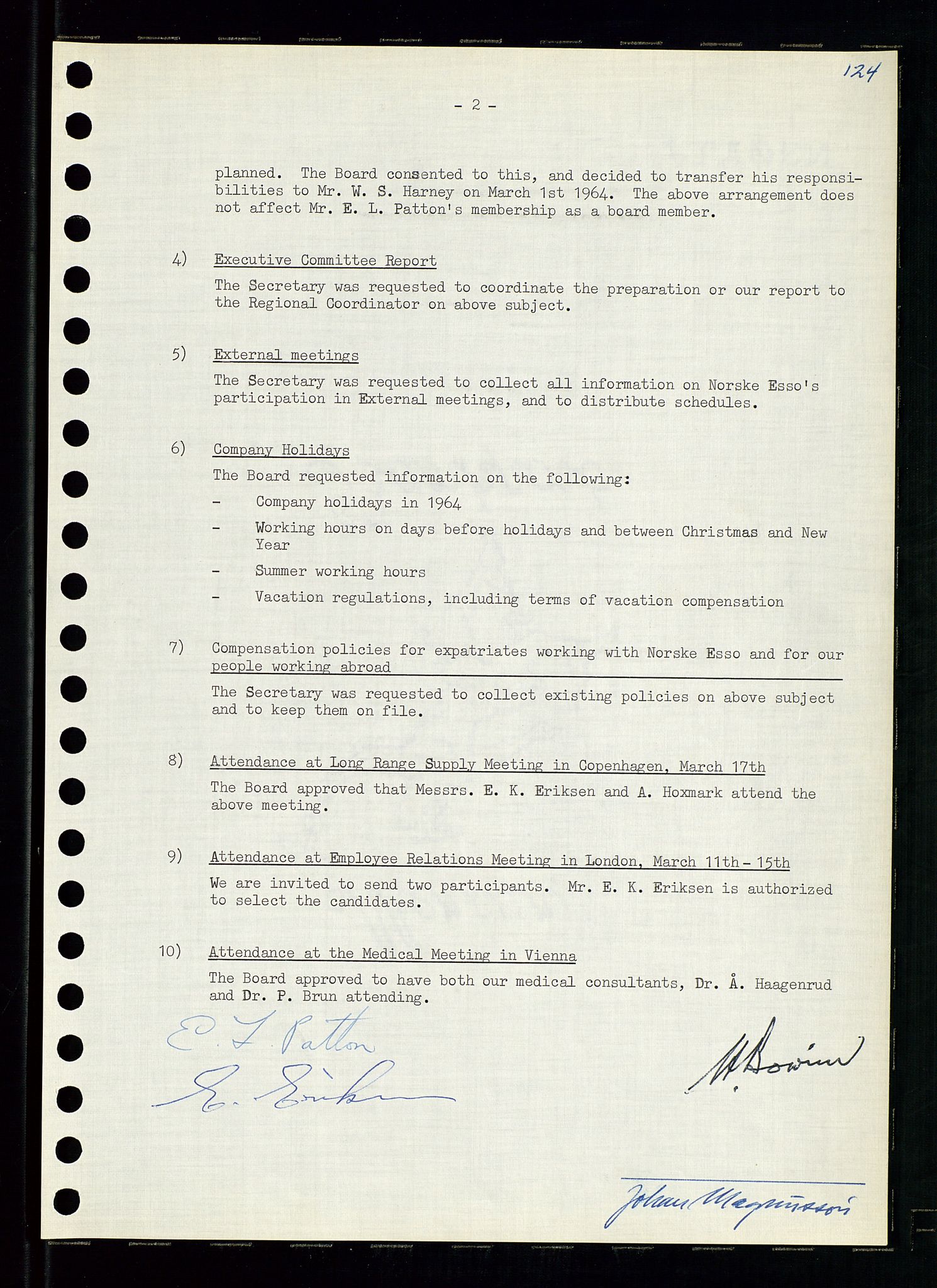 Pa 0982 - Esso Norge A/S, AV/SAST-A-100448/A/Aa/L0001/0004: Den administrerende direksjon Board minutes (styrereferater) / Den administrerende direksjon Board minutes (styrereferater), 1963-1964, p. 139