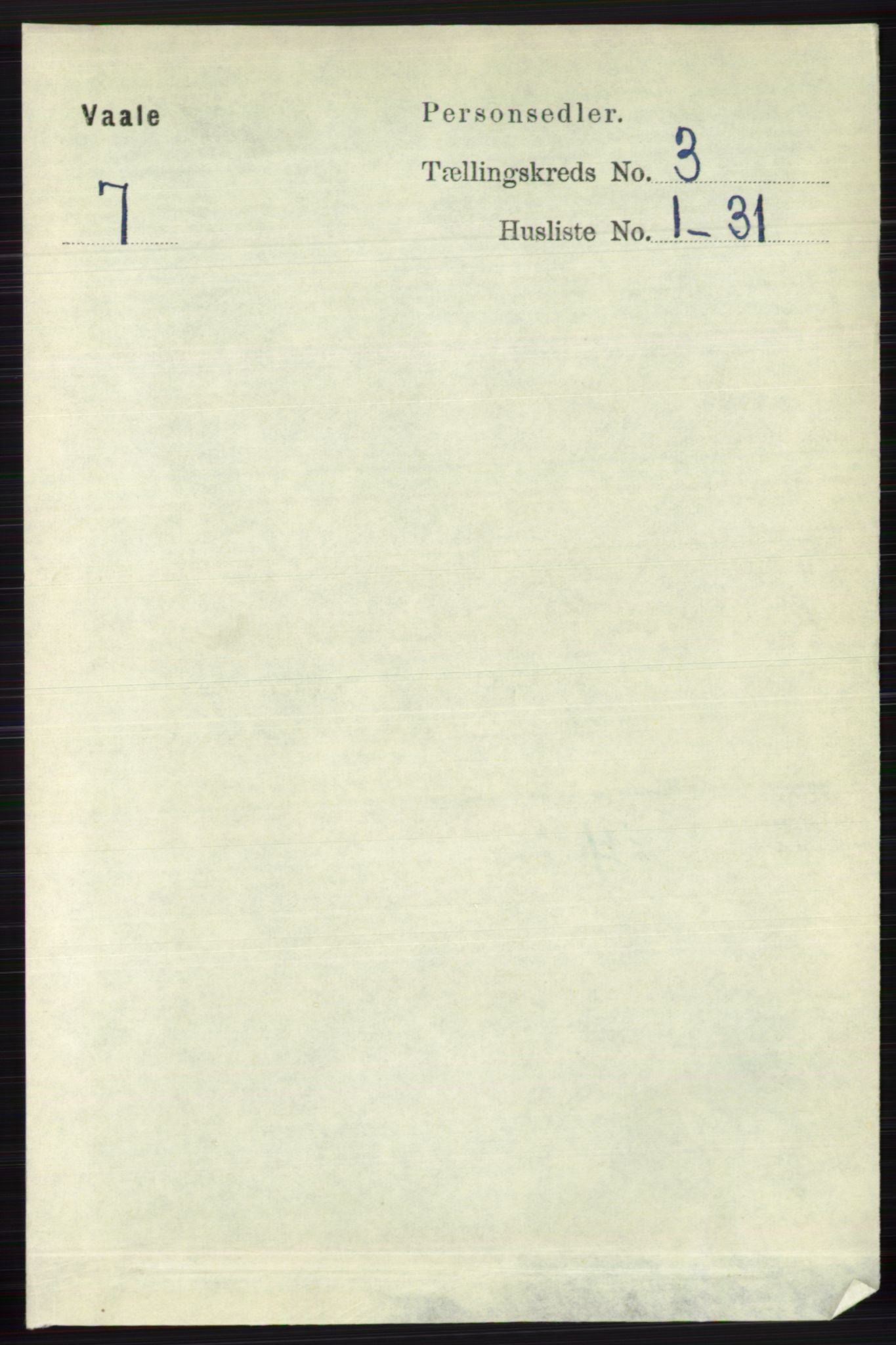 RA, 1891 census for 0716 Våle, 1891, p. 550
