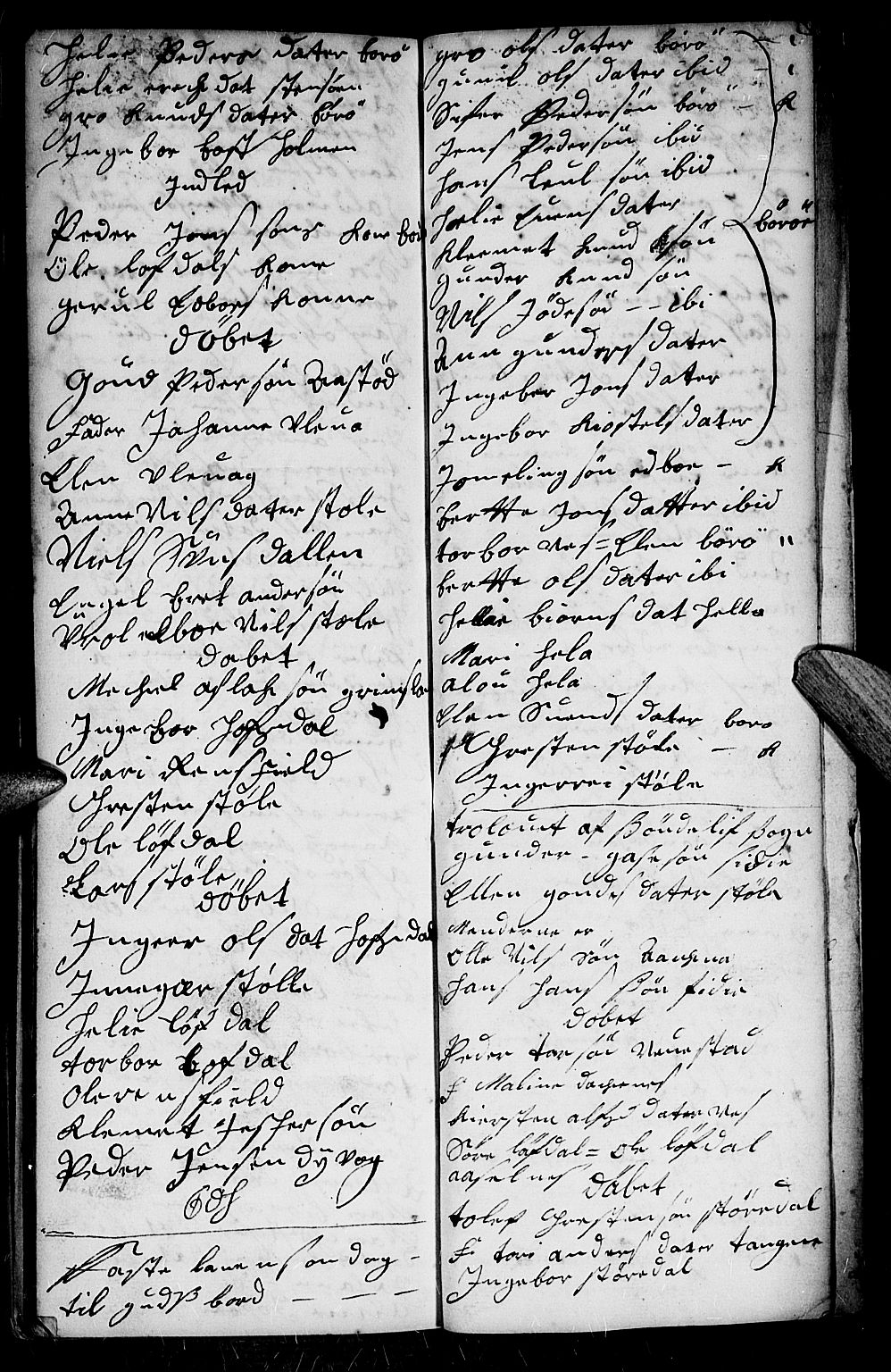 Dypvåg sokneprestkontor, AV/SAK-1111-0007/F/Fb/Fba/L0002: Parish register (copy) no. B 2, 1707-1721, p. 172