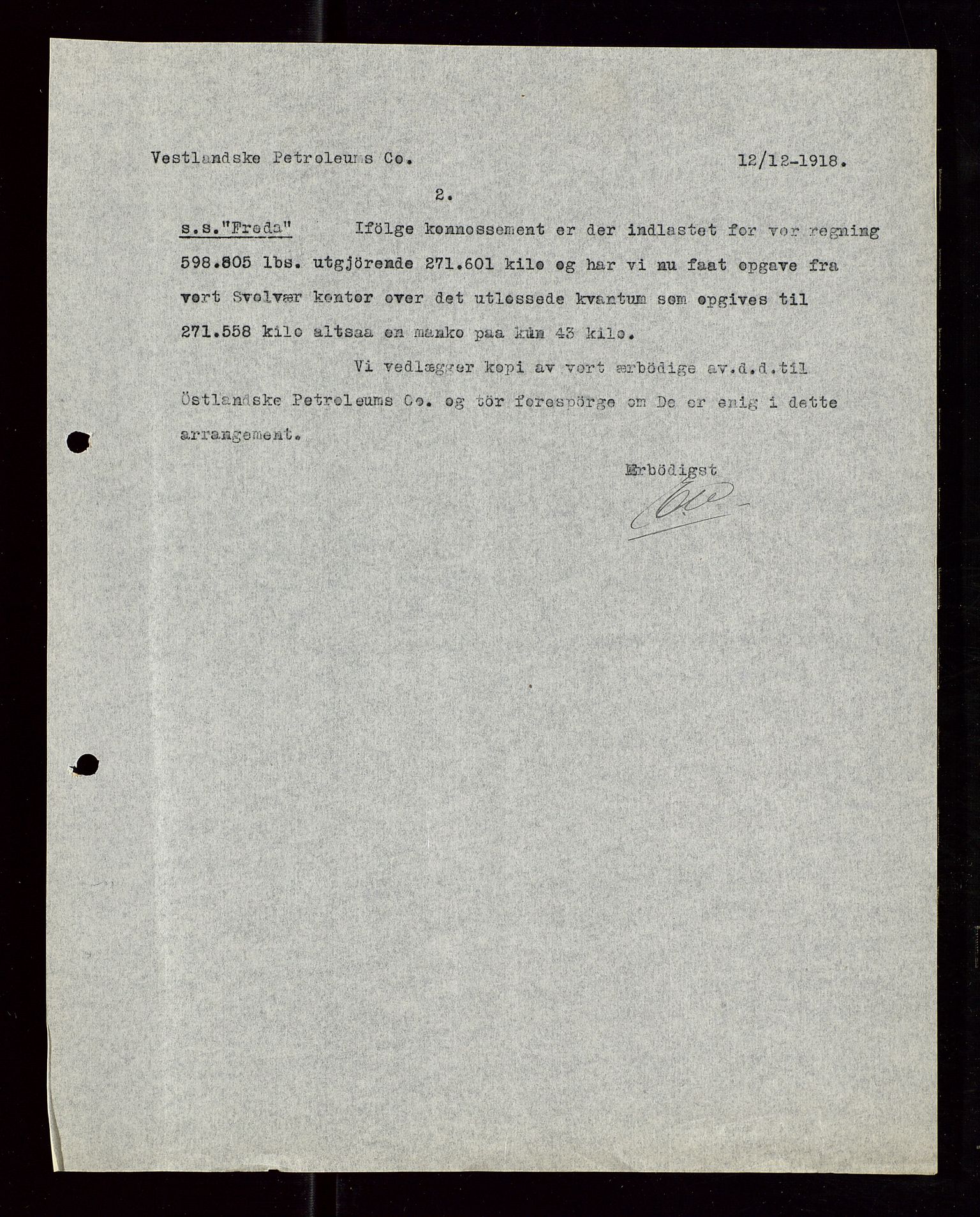 Pa 1521 - A/S Norske Shell, AV/SAST-A-101915/E/Ea/Eaa/L0006: Sjefskorrespondanse, 1918, p. 404