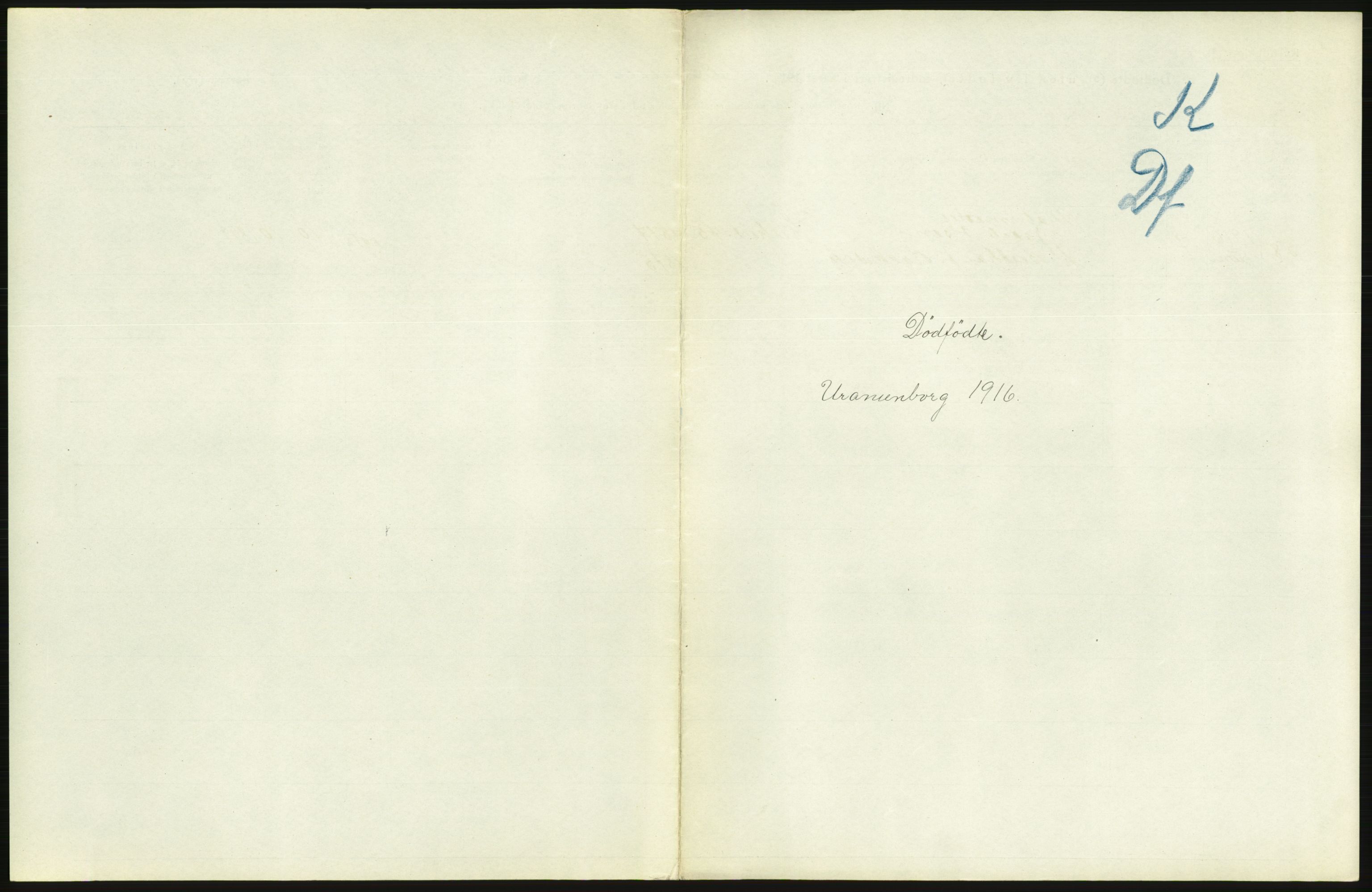 Statistisk sentralbyrå, Sosiodemografiske emner, Befolkning, RA/S-2228/D/Df/Dfb/Dfbf/L0010: Kristiania: Døde, dødfødte., 1916, p. 491