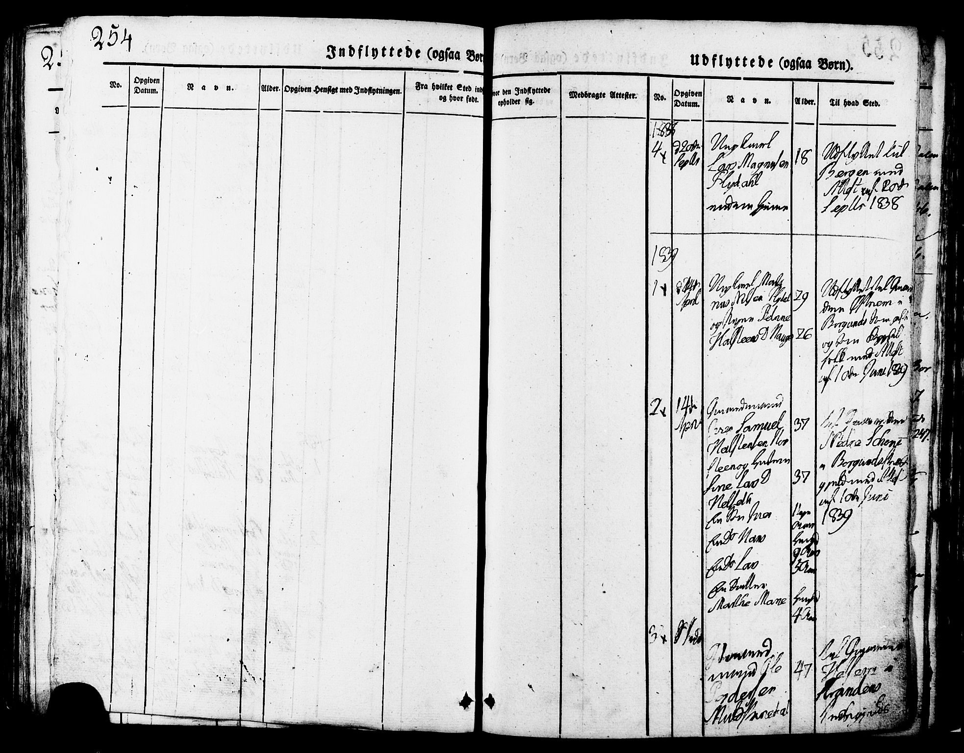 Ministerialprotokoller, klokkerbøker og fødselsregistre - Møre og Romsdal, SAT/A-1454/517/L0221: Parish register (official) no. 517A01, 1827-1858, p. 254