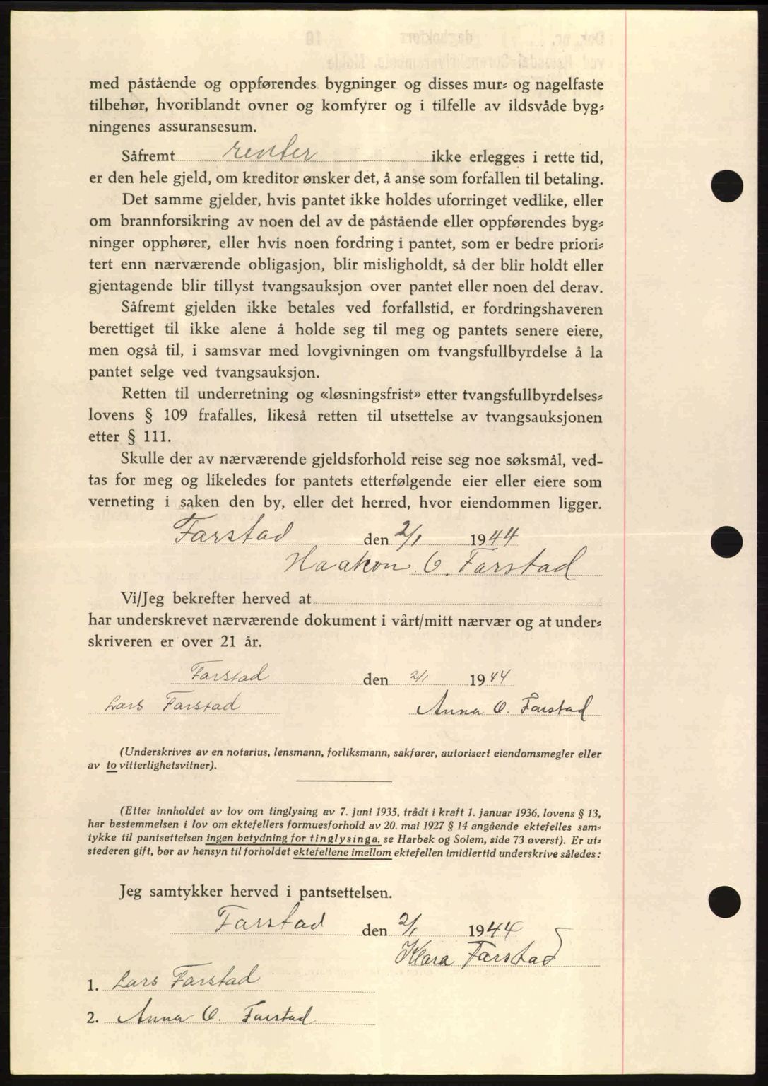 Romsdal sorenskriveri, AV/SAT-A-4149/1/2/2C: Mortgage book no. B2, 1939-1945, Diary no: : 11/1944