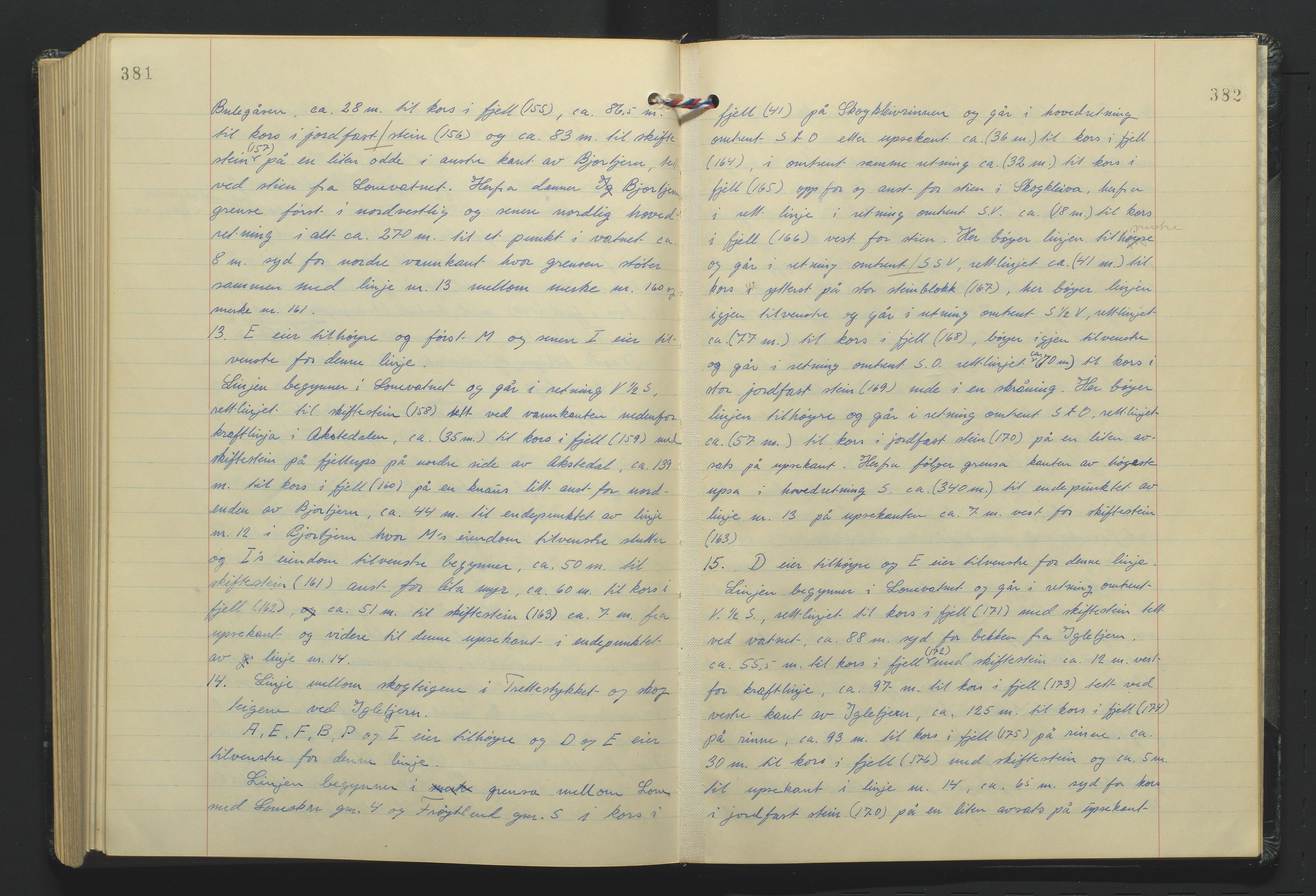 Lista jordskifterett, AV/SAK-1541-0005/F/Fa/L0003: Jordskifterettsbok Flekkefjord domssokn, med gårdsregister nr 9, 1956-1963, p. 381-382