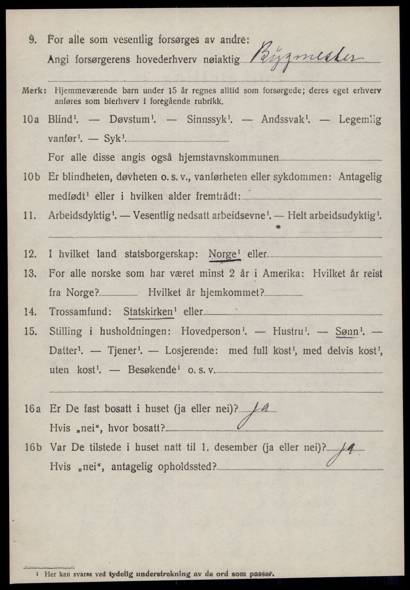 SAT, 1920 census for Giske, 1920, p. 2583
